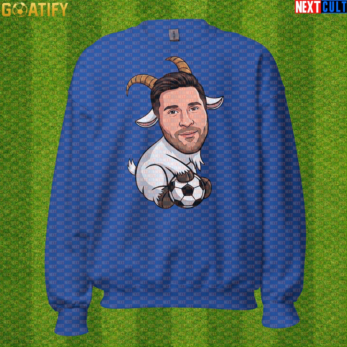 Lionel Messi Sweatshirt - GOAT Soccer Crewneck Gift for Argentina World Cup Football Fans |  | ["Argentina", "Barcelona", "Football", "Inter Miami", "Lionel Messi", "Soccer"]
