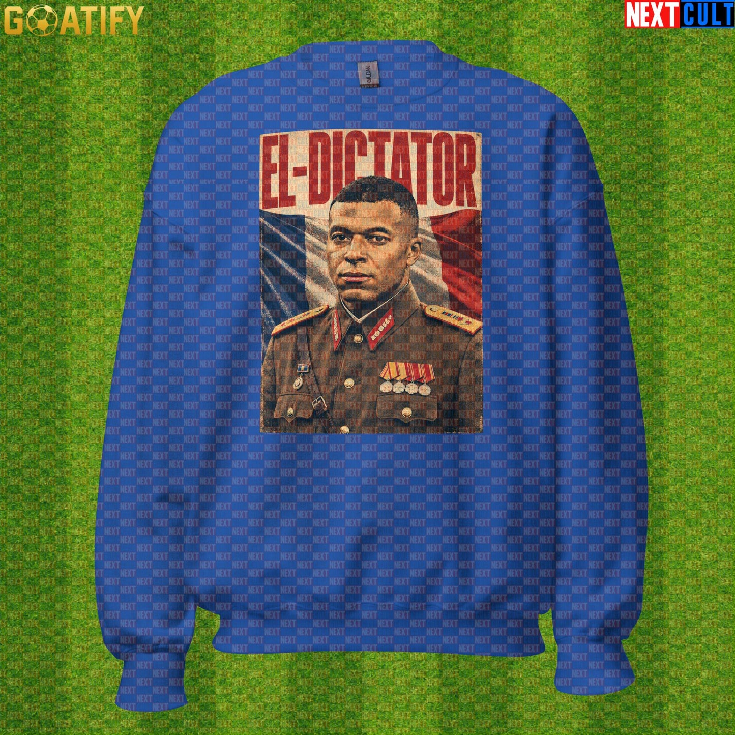 Kylian Mbappe Sweatshirt – El Dictator Retro Soccer Meme Crewneck for World Cup Fans |  | ["Football", "France", "Kylian Mbappe", "PSG", "Real Madrid", "Soccer"]