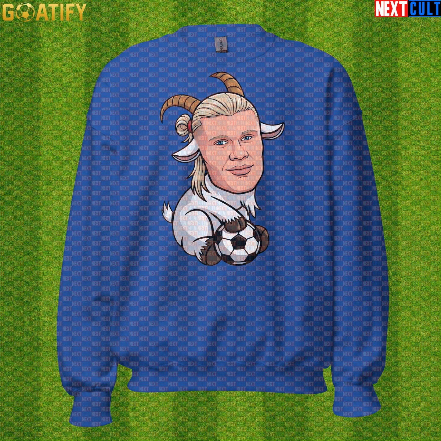 Erling Haaland Sweatshirt – Nordic GOAT Crewneck for Norway and Borussia Dortmund Fans |  | ["Borussia Dortmund", "Erling Haaland", "Football", "Manchester City", "Norway", "Soccer"]