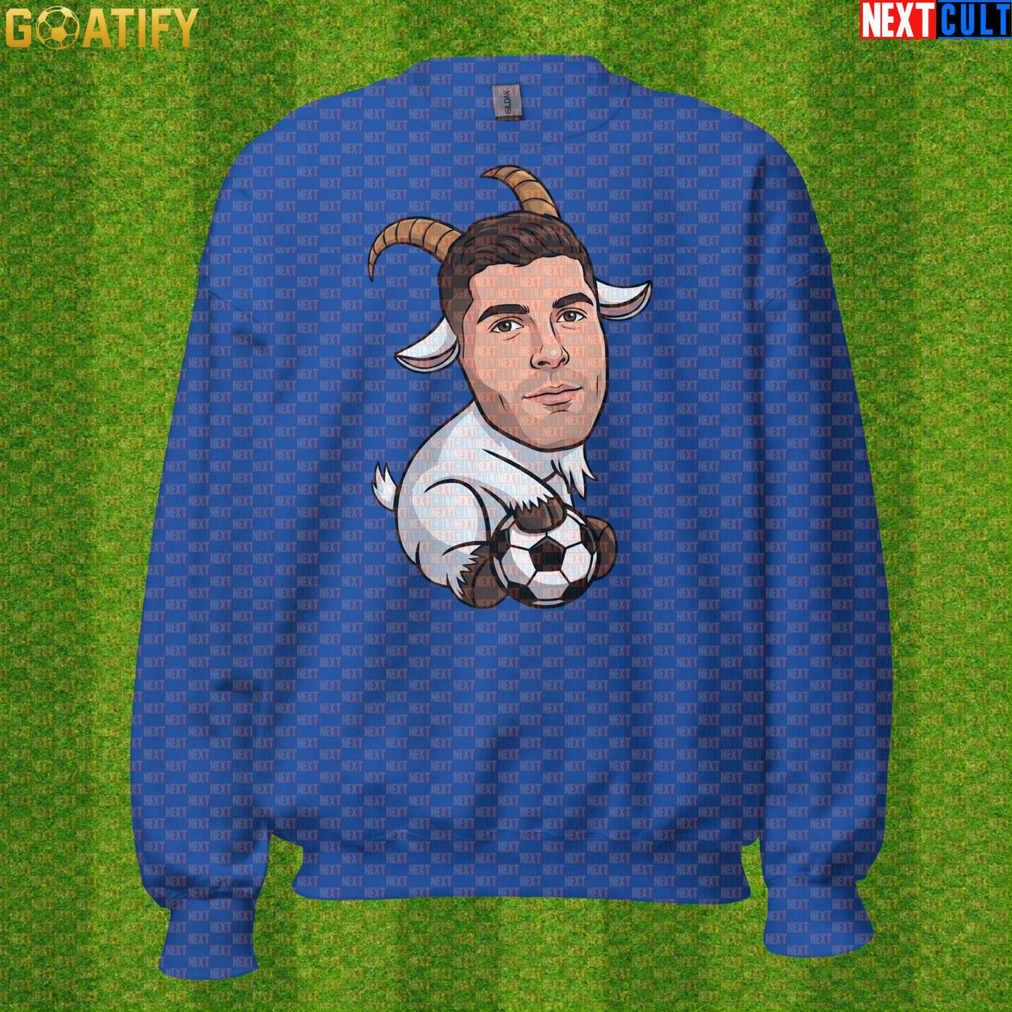 Christian Pulisic Sweatshirt – USMNT GOAT Crewneck for AC Milan, Chelsea and World Cup Fans |  | ["AC Milan", "Borussia Dortmund", "Chelsea", "Christian Pulisic", "Football", "Soccer", "USA", "USMNT"]