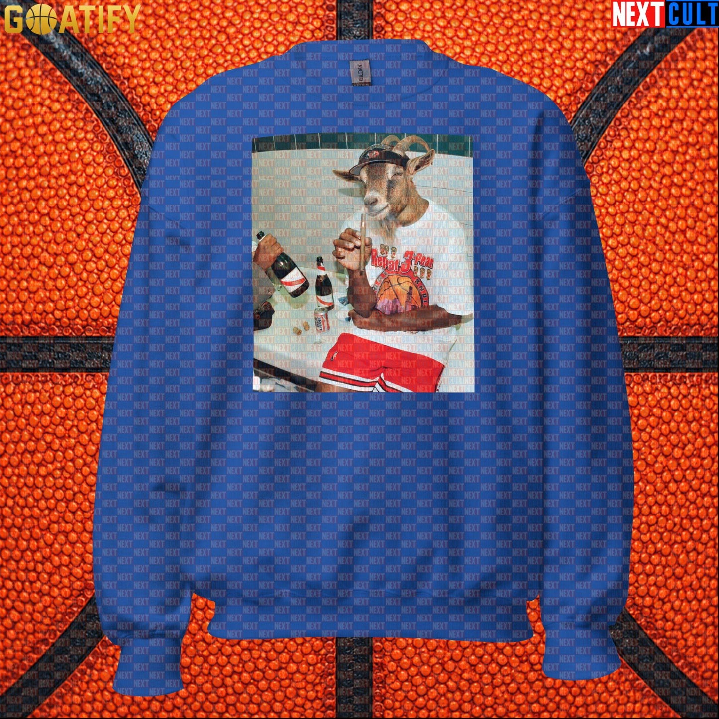 Michael Jordan Sweatshirt – Repeat 3-Peat Champion Crewneck for Chicago Bulls NBA Fans |  | ["Basketball", "Chicago Bulls", "Michael Jordan", "NBA"]