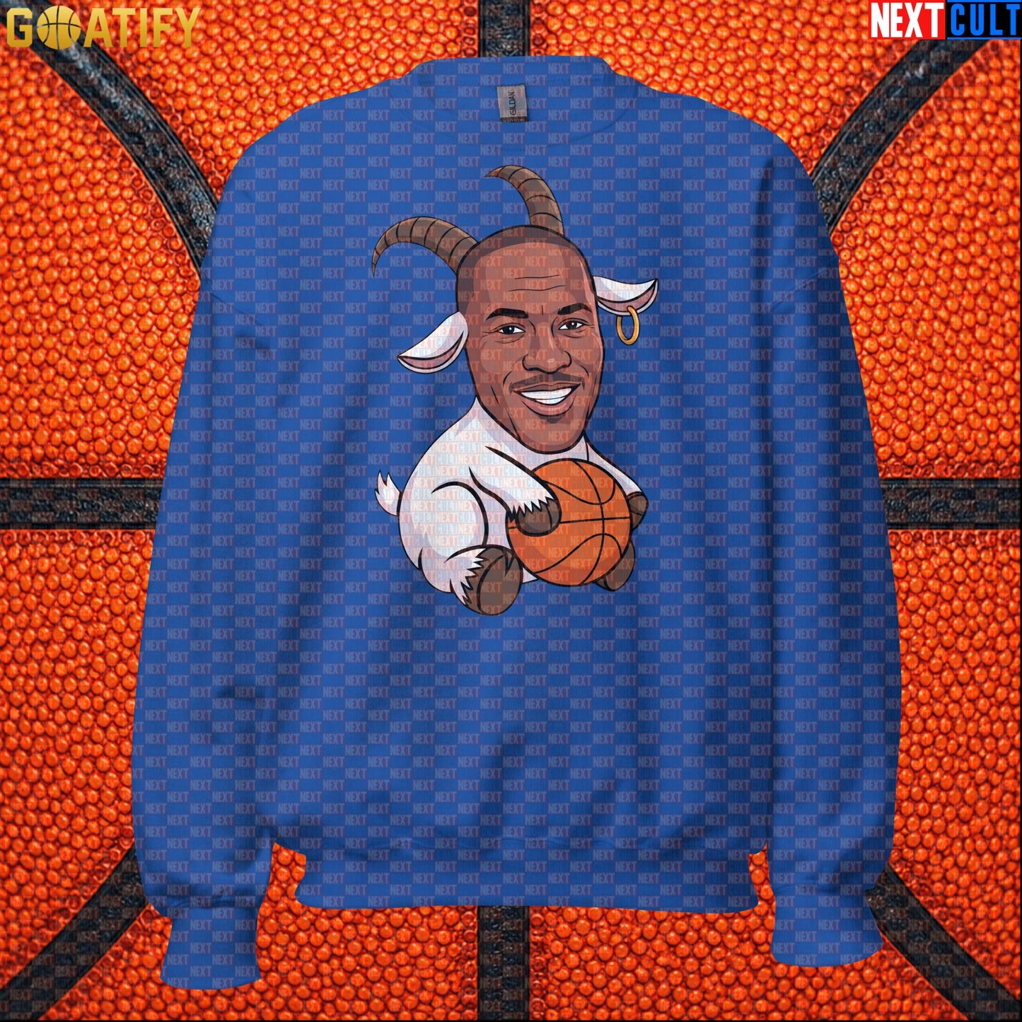 Michael Jordan Sweatshirt - GOAT Chicago Bulls Basketball Crewneck Gift for Jordan NBA Fans |  | ["Basketball", "Chicago Bulls", "Michael Jordan", "NBA"]