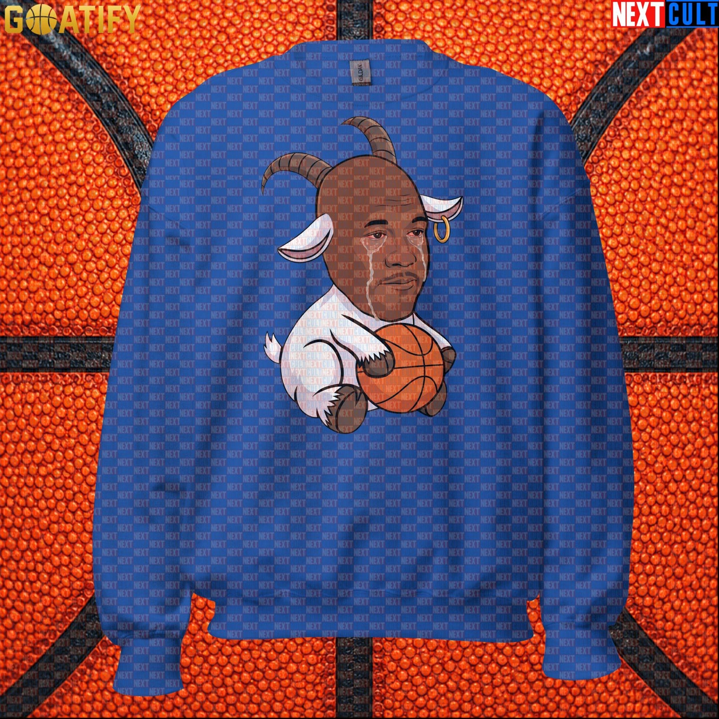 Michael Jordan Sweatshirt - Crying Jordan GOAT Meme Crewneck Gift for Chicago Bulls NBA Fans |  | ["Basketball", "Chicago Bulls", "Michael Jordan", "NBA"]
