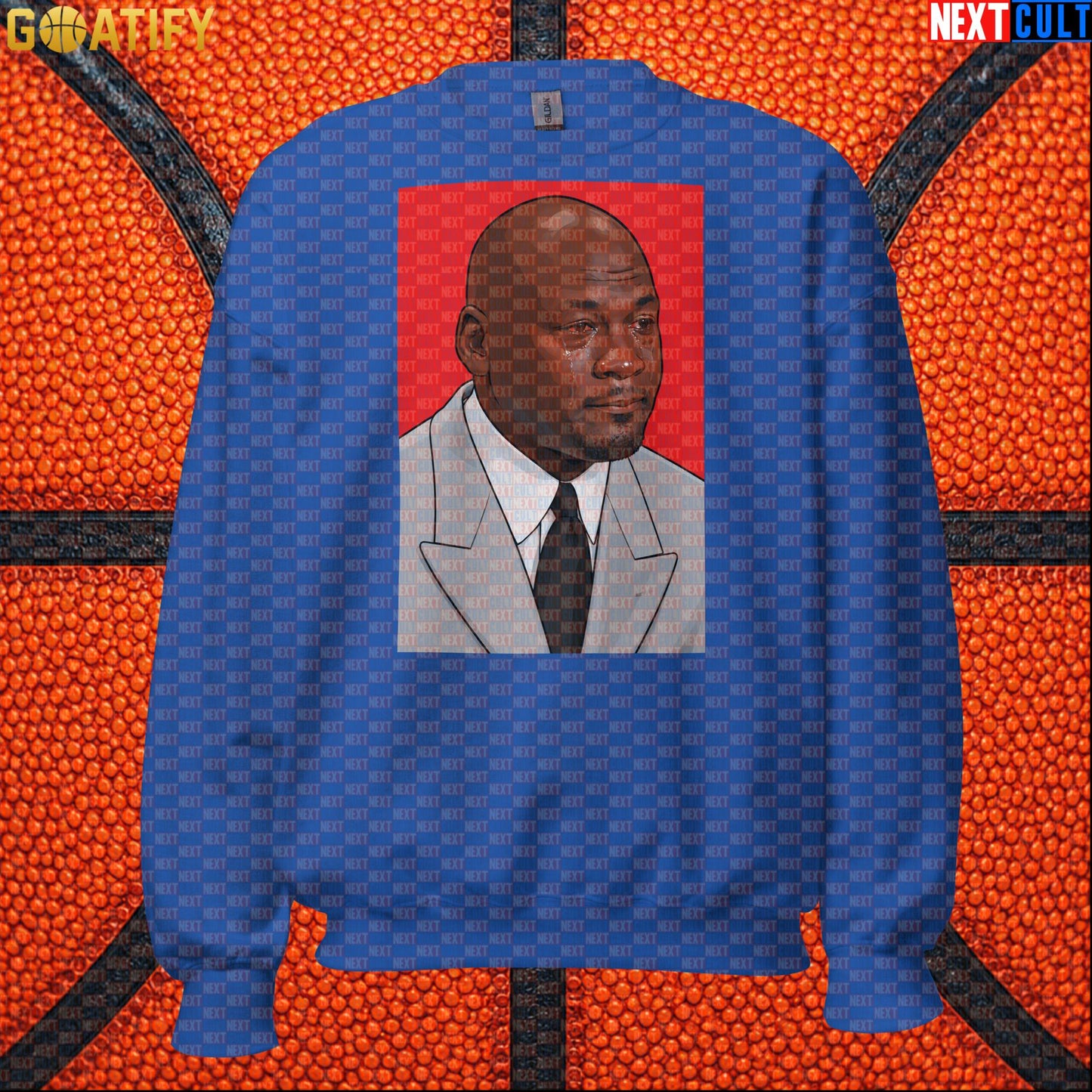 Michael Jordan Sweatshirt Crying Jordan Meme Crewneck Gift for Chicago Bulls NBA Fans |  | ["Basketball", "Chicago Bulls", "Michael Jordan", "NBA"]
