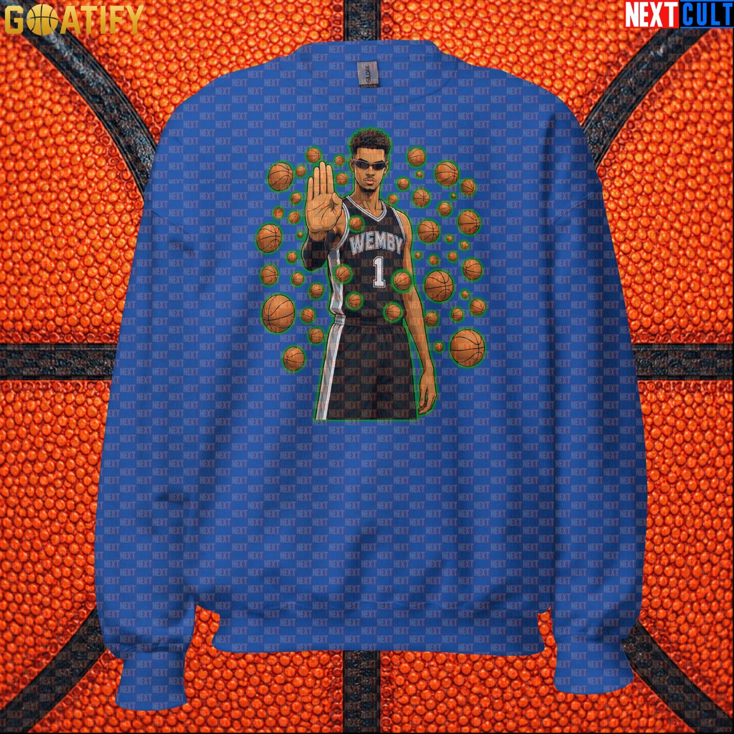 Basketball Sweatshirt Wemby Matrix Stopper Meme Gift for Spurs Fans and NBA Collectors |  | ["Basketball", "France", "NBA", "San Antonio Spurs", "Victor Wembanyama"]
