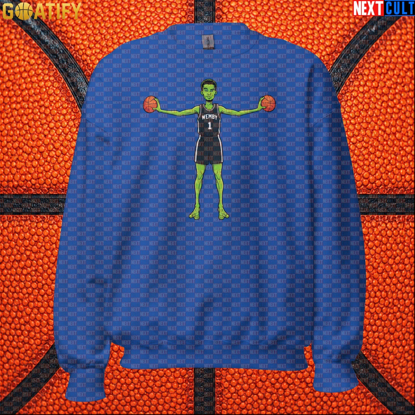Basketball Sweatshirt Alien Wemby Sci-Fi Design for Spurs Fans, Winter and NBA Gifts |  | ["Basketball", "France", "NBA", "San Antonio Spurs", "Victor Wembanyama", "Wemby"]