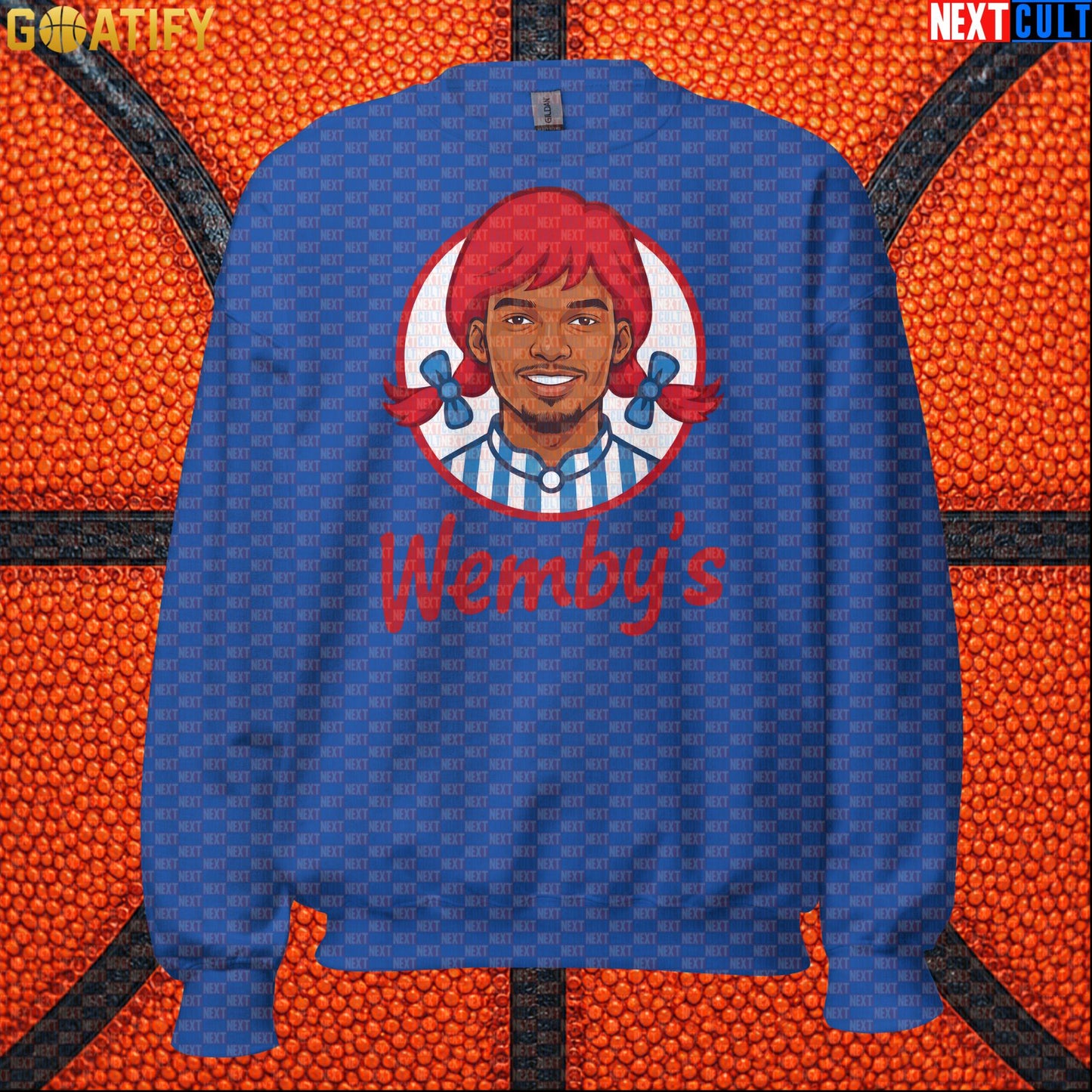 Basketball Sweatshirt Wemby's Logo Parody for Spurs Fans, Game Nights and Funny Gifts |  | ["Basketball", "France", "NBA", "San Antonio Spurs", "Victor Wembanyama", "Wemby"]