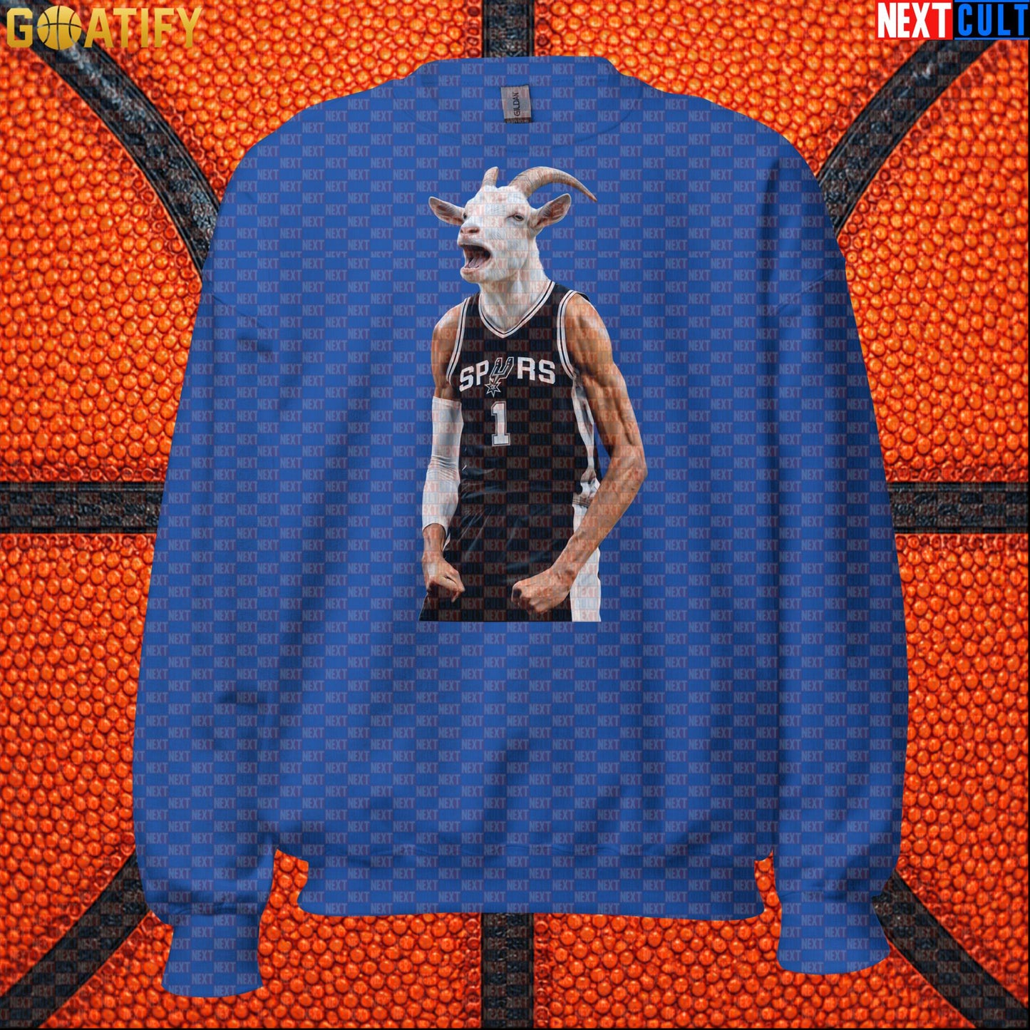 Sweatshirt Victor Wembanyama GOAT Basketball Crewneck for Spurs Fans Funny NBA Sports Gift | Sweatshirts | ["Basketball", "France", "NBA", "NCB", "San Antonio Spurs", "Victor Wembanyama", "Wemby"]
