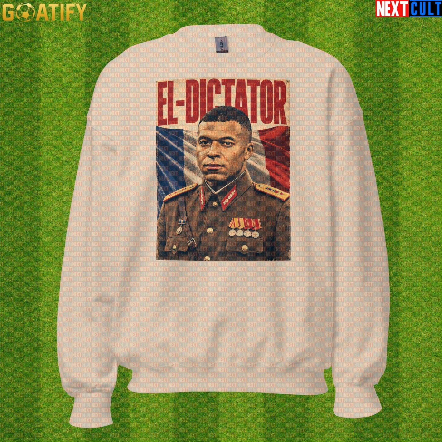 Kylian Mbappe Sweatshirt – El Dictator Retro Soccer Meme Crewneck for World Cup Fans |  | ["Football", "France", "Kylian Mbappe", "PSG", "Real Madrid", "Soccer"]