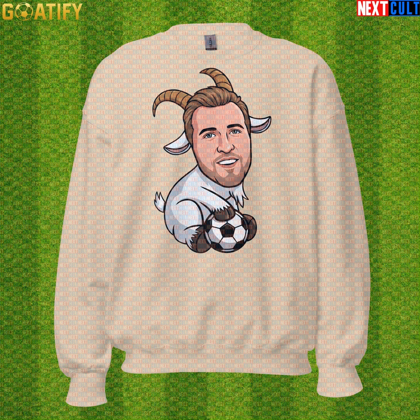 Harry Kane Sweatshirt – GOAT Football Crewneck Gift for England and Bayern Munich Supporters |  | ["Bayern Munich", "England", "Football", "Harry Kane", "Soccer", "Tottenham Hotspur"]