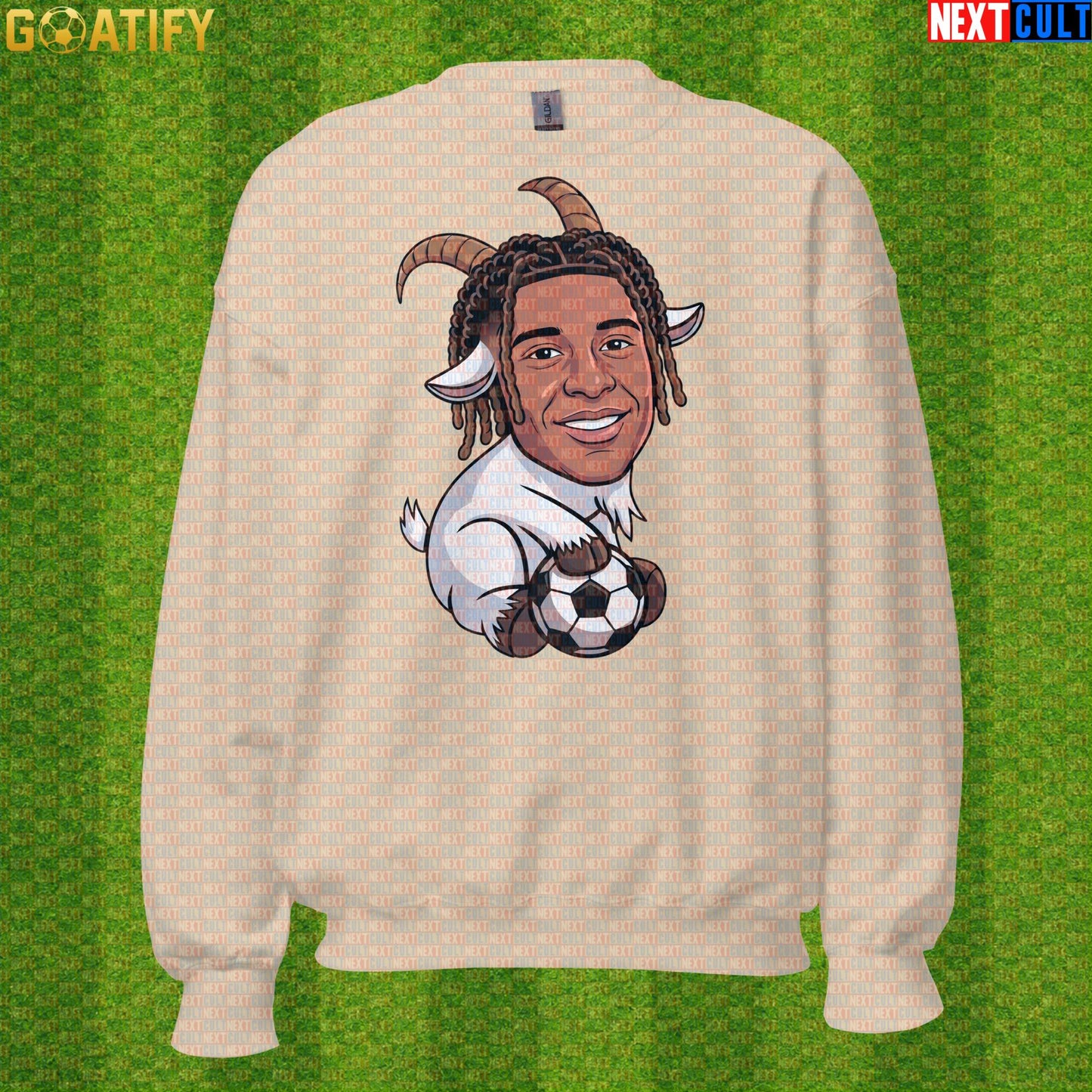 Michael Olise Sweatshirt – Cool GOAT Crewneck for Bayern Munich and France Supporters |  | ["Bayern Munich", "Football", "France", "Michael Olise", "Soccer"]