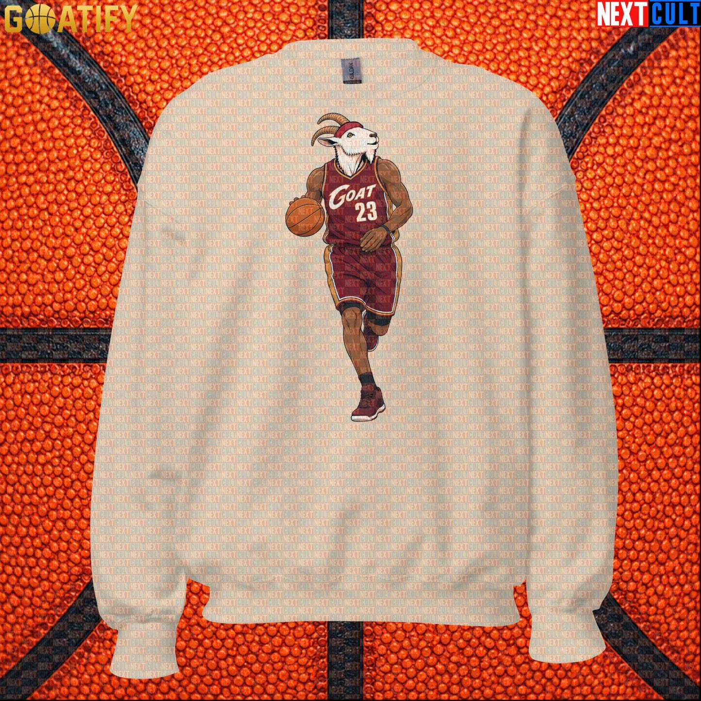 LeBron James Sweatshirt – Cleveland GOAT Crewneck Gift for Cavaliers Basketball Fans |  | ["Basketball", "Cleveland Cavaliers", "LeBron James", "NBA"]