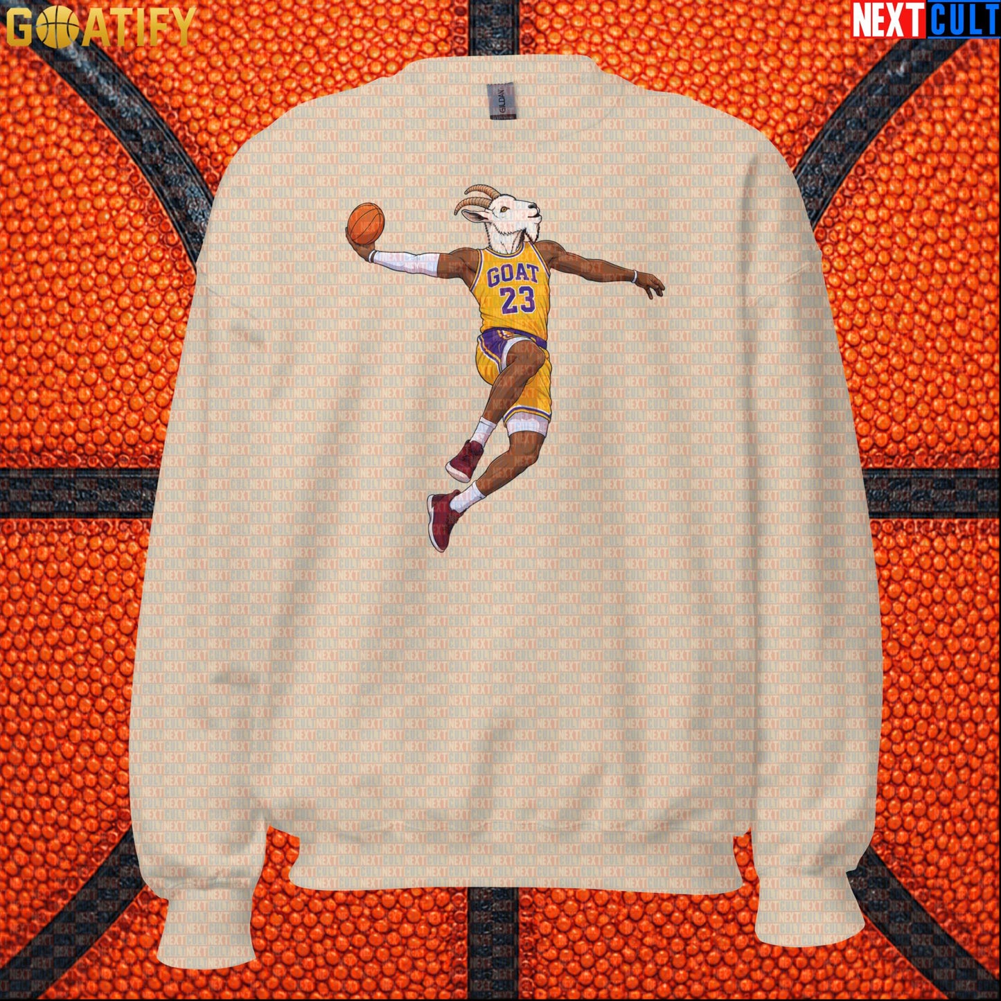 LeBron James Sweatshirt – Retro Lakers GOAT Dunk Crewneck Gift for NBA Basketball Fans |  | ["Basketball", "LeBron James", "Los Angeles Lakers", "NBA"]