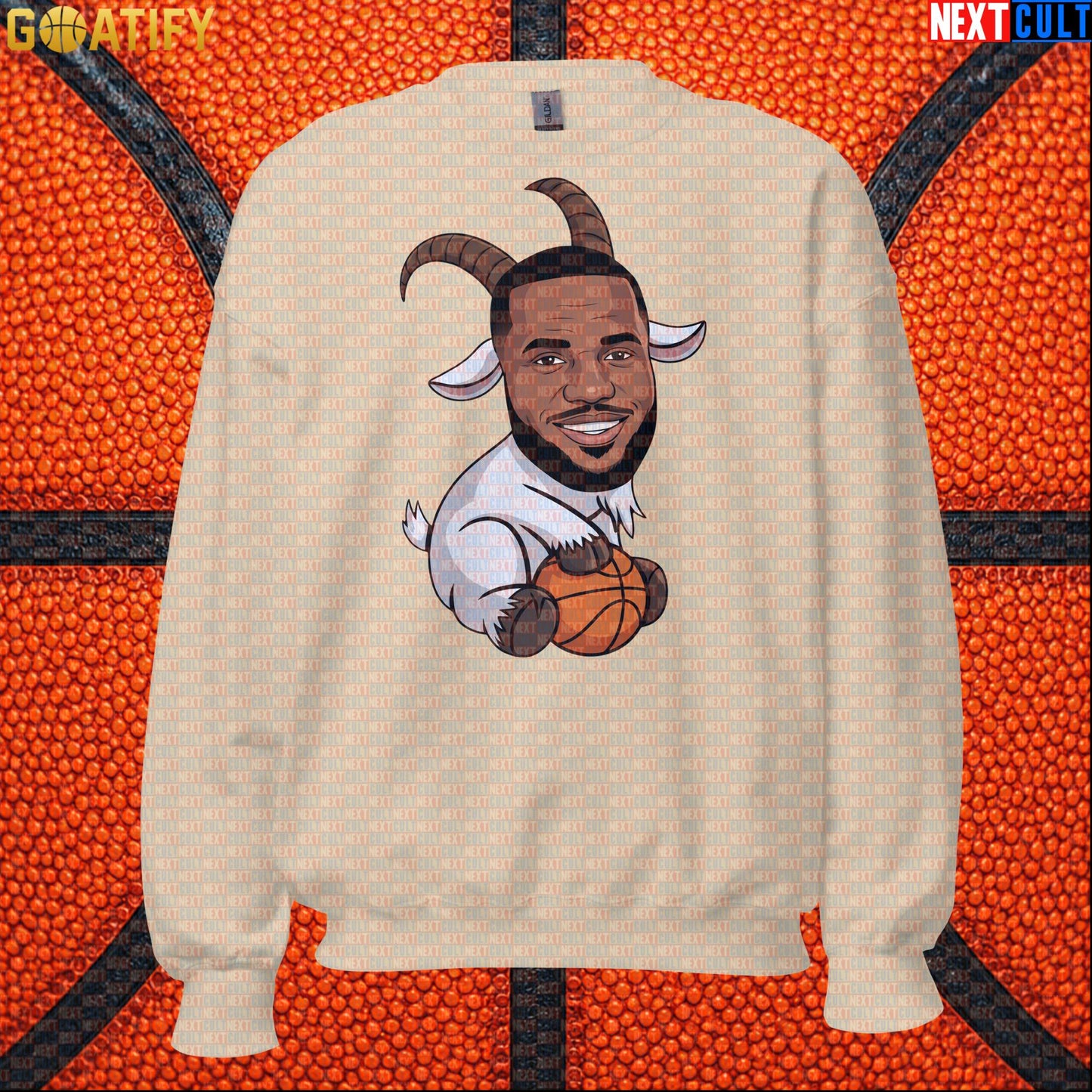 LeBron James Sweatshirt – LeGOAT Basketball Crewneck Gift for NBA Fans and Collectors |  | ["Basketball", "Cleveland Cavaliers", "LeBron James", "Los Angeles Lakers", "Miami Heat", "NBA"]