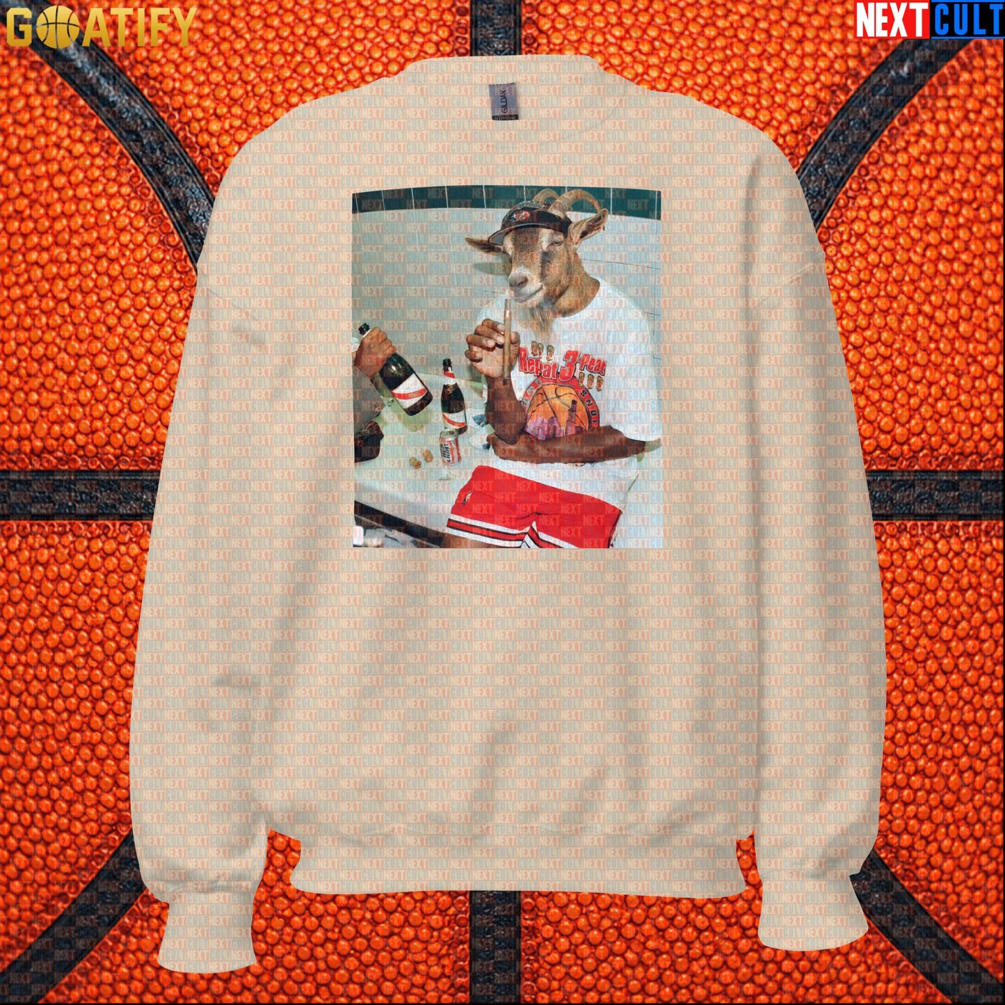 Michael Jordan Sweatshirt – Repeat 3-Peat Champion Crewneck for Chicago Bulls NBA Fans |  | ["Basketball", "Chicago Bulls", "Michael Jordan", "NBA"]
