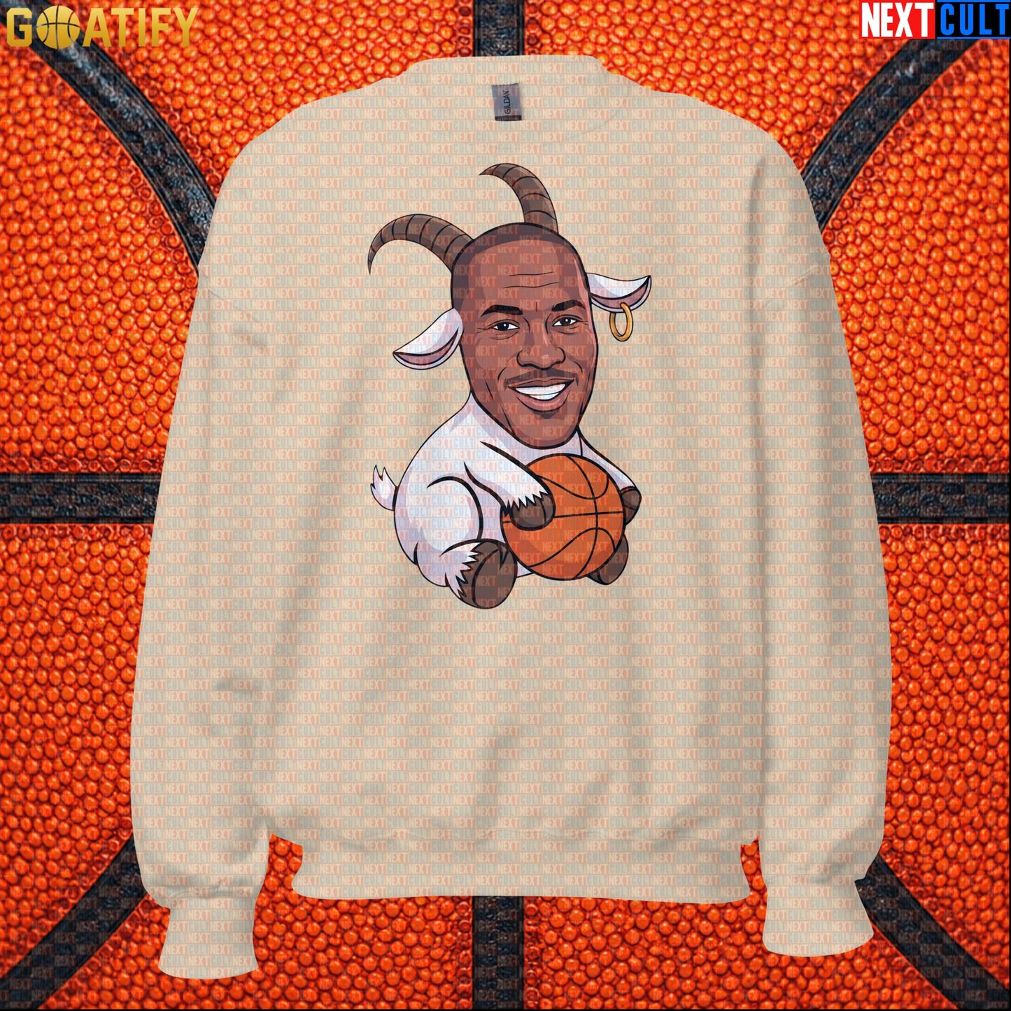Michael Jordan Sweatshirt - GOAT Chicago Bulls Basketball Crewneck Gift for Jordan NBA Fans |  | ["Basketball", "Chicago Bulls", "Michael Jordan", "NBA"]