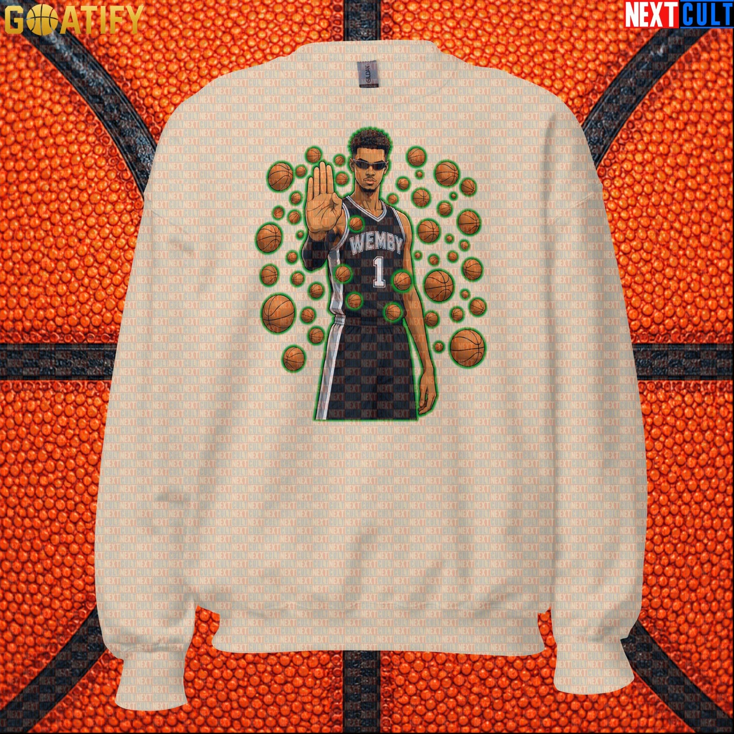 Basketball Sweatshirt Wemby Matrix Stopper Meme Gift for Spurs Fans and NBA Collectors |  | ["Basketball", "France", "NBA", "San Antonio Spurs", "Victor Wembanyama"]