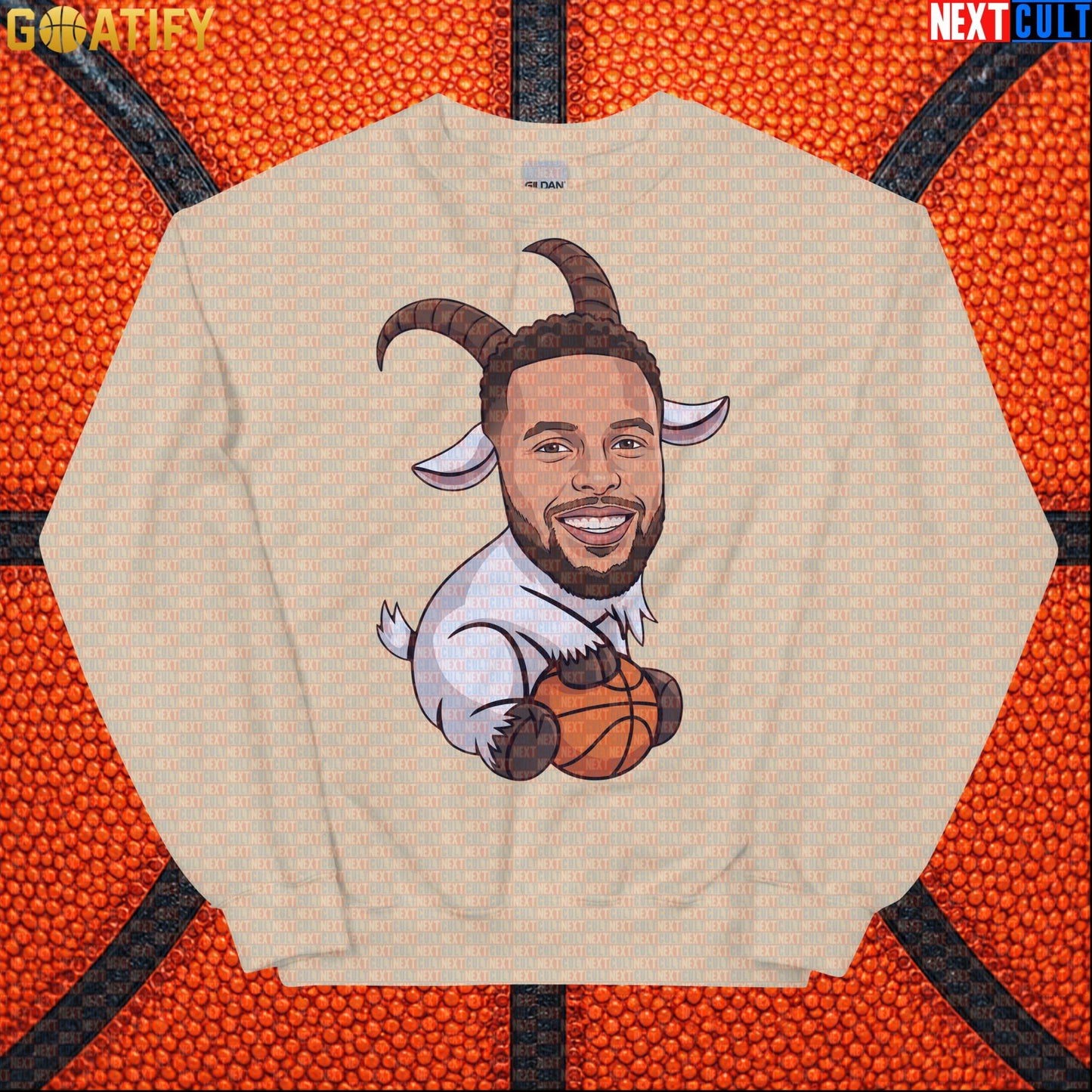 Stephen Curry Sweatshirt GOAT Basketball Crewneck for Warriors Fans, Funny NBA Sports Gift | Sweatshirts | ["Basketball", "Golden State Warriors", "NBA", "NCB", "Stephen Curry"]