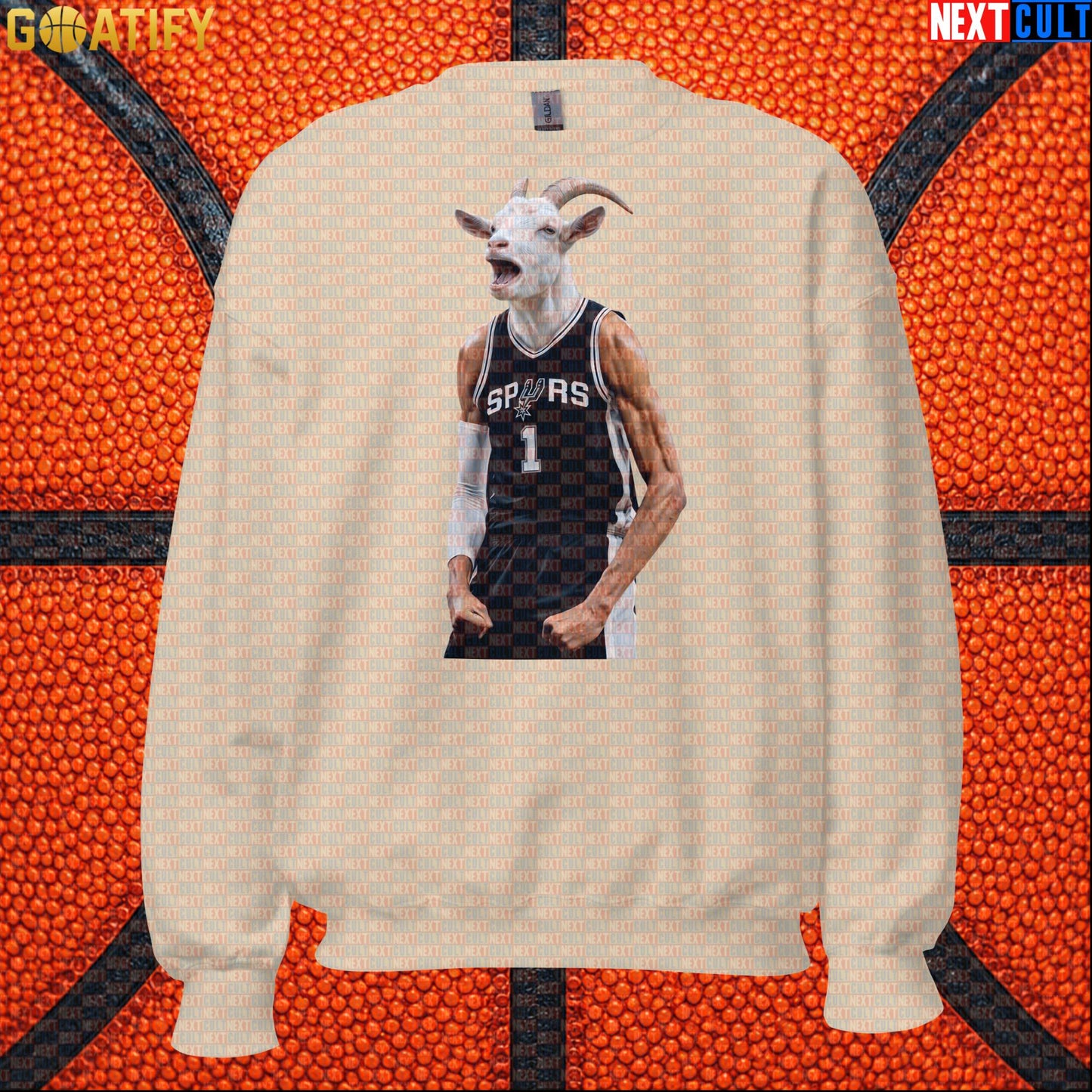 Sweatshirt Victor Wembanyama GOAT Basketball Crewneck for Spurs Fans Funny NBA Sports Gift | Sweatshirts | ["Basketball", "France", "NBA", "NCB", "San Antonio Spurs", "Victor Wembanyama", "Wemby"]