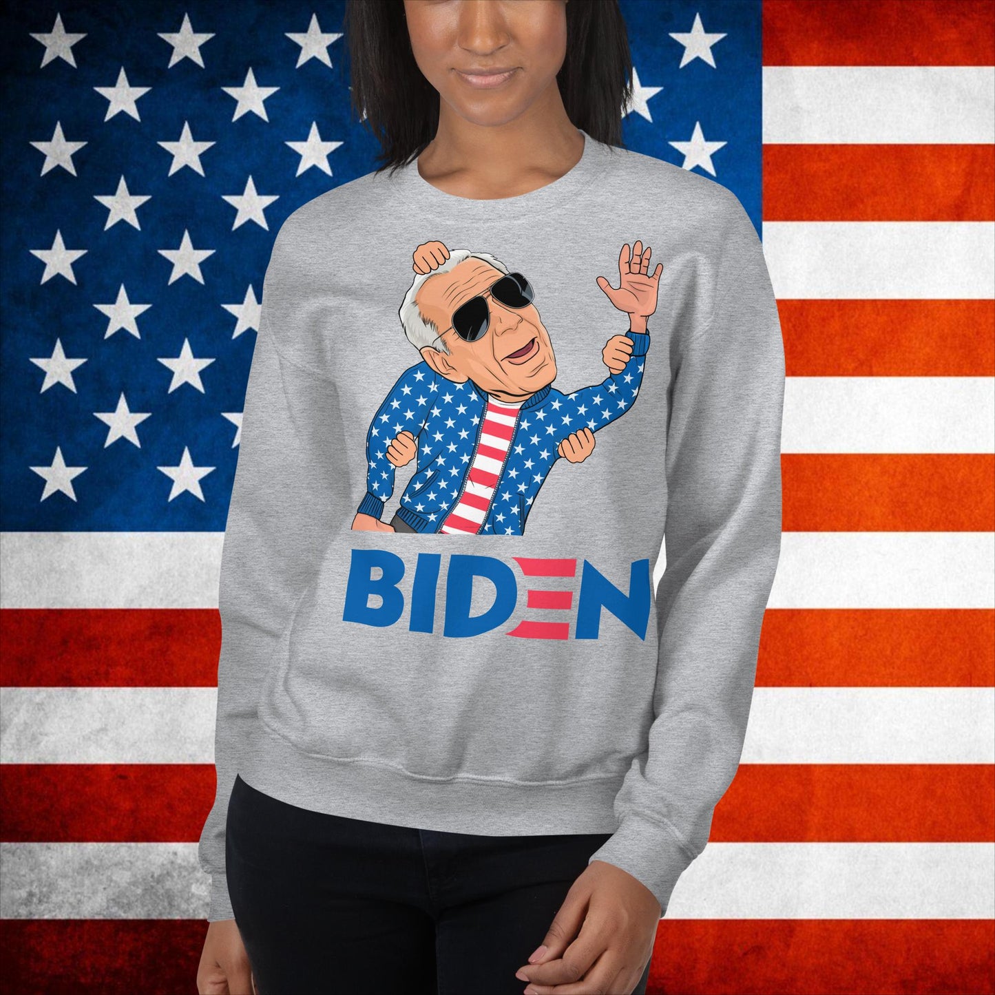 Joe Biden Sweatshirt Biden Sweater Biden Meme Jumper Democrat Sweatshirt Republican Sweatshirt Trump Jumper Trump Gift Biden Gift Biden 2024Unisex Sweatshirt Next Cult Brand