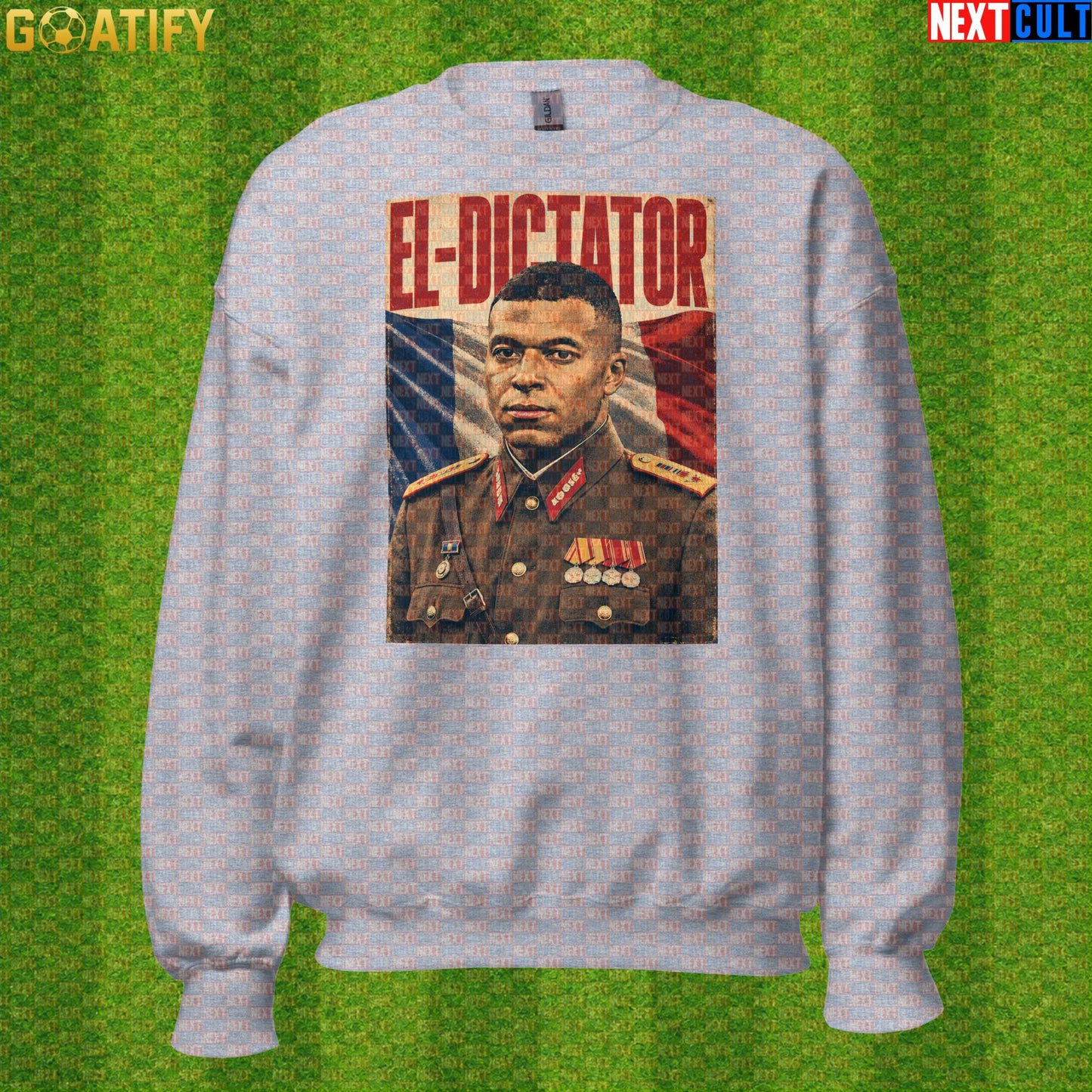 Kylian Mbappe Sweatshirt – El Dictator Retro Soccer Meme Crewneck for World Cup Fans |  | ["Football", "France", "Kylian Mbappe", "PSG", "Real Madrid", "Soccer"]