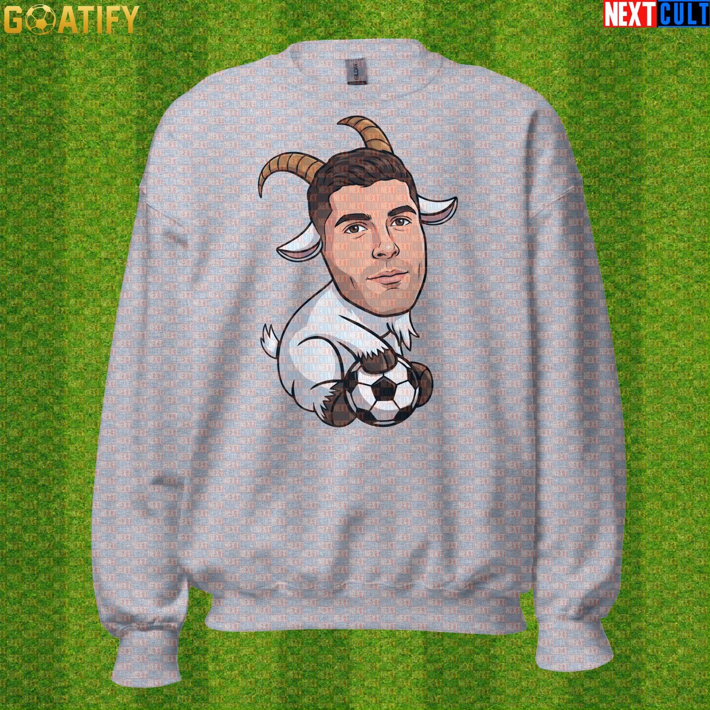 Christian Pulisic Sweatshirt – USMNT GOAT Crewneck for AC Milan, Chelsea and World Cup Fans |  | ["AC Milan", "Borussia Dortmund", "Chelsea", "Christian Pulisic", "Football", "Soccer", "USA", "USMNT"]