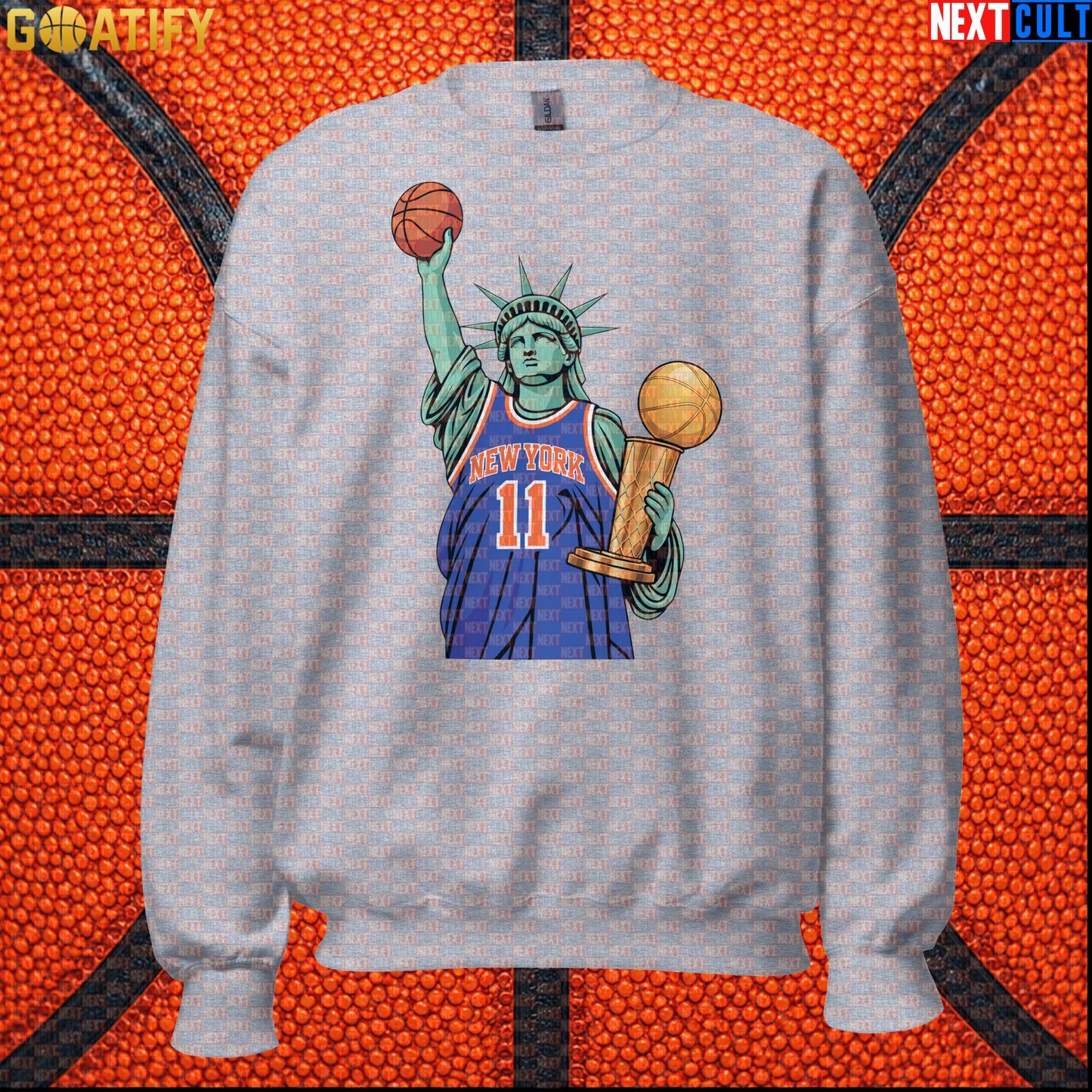 New York Knicks Sweatshirt – 2026 NBA Champions Crewneck for NYC Basketball Supporters Sport Grey Next Cult Brand
