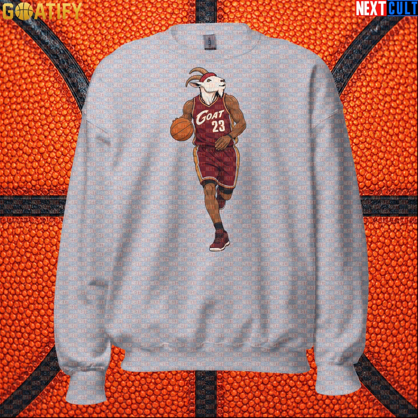 LeBron James Sweatshirt – Cleveland GOAT Crewneck Gift for Cavaliers Basketball Fans |  | ["Basketball", "Cleveland Cavaliers", "LeBron James", "NBA"]