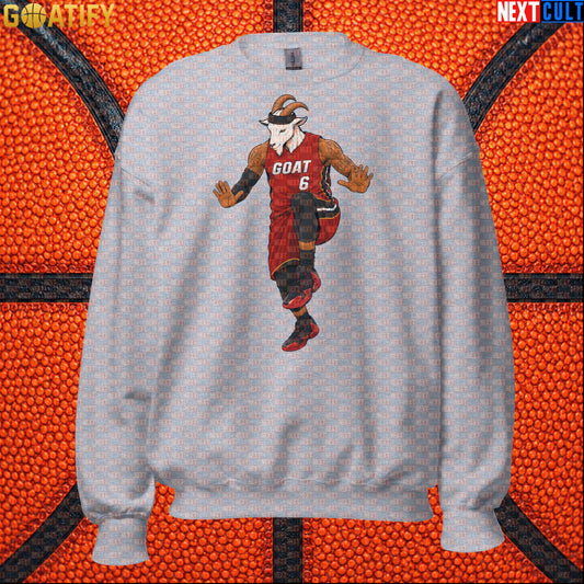 LeBron James Sweatshirt – Miami Heat GOAT Crewneck Gift for Retro NBA Basketball Fans |  | ["Basketball", "LeBron James", "Miami Heat", "NBA"]