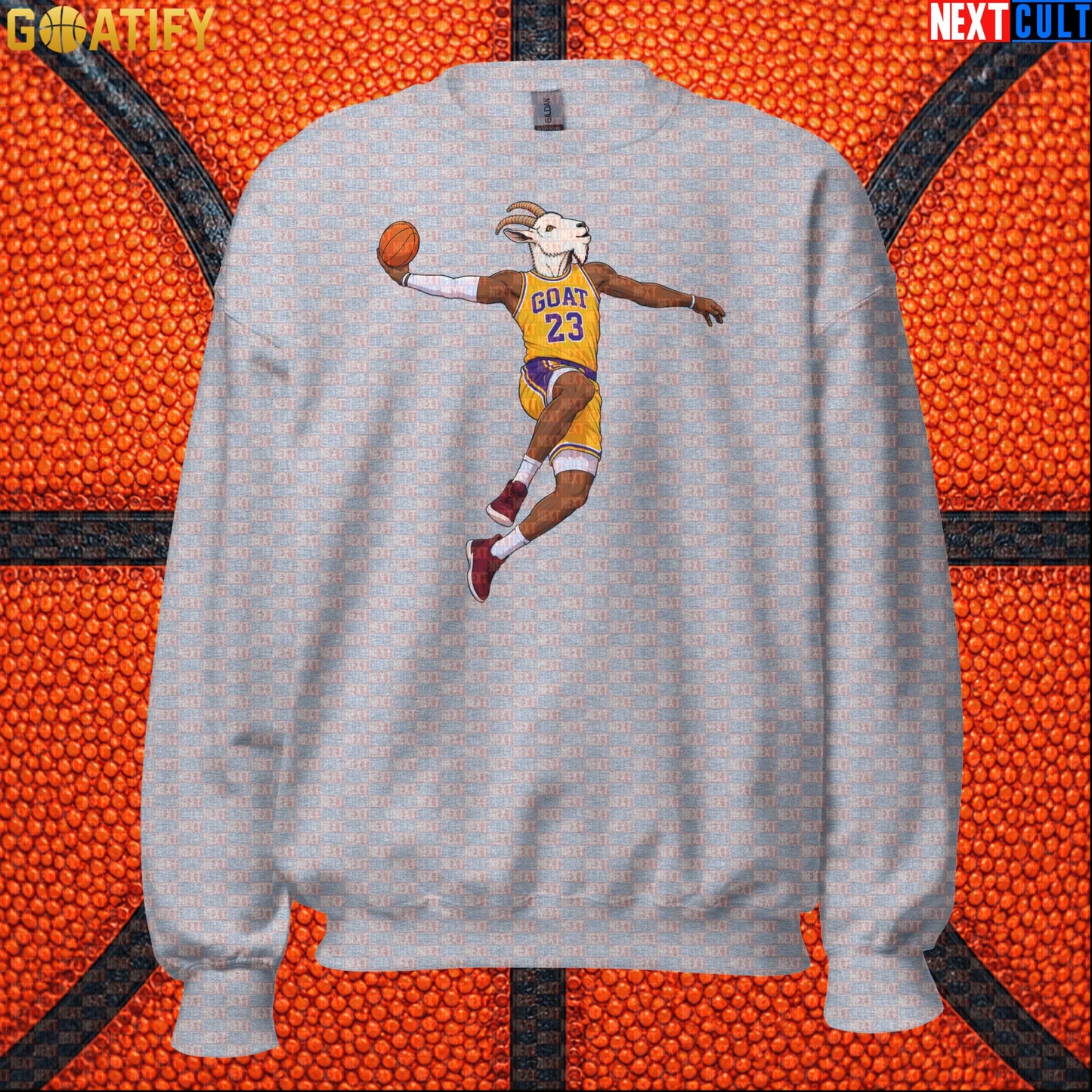 LeBron James Sweatshirt – Retro Lakers GOAT Dunk Crewneck Gift for NBA Basketball Fans |  | ["Basketball", "LeBron James", "Los Angeles Lakers", "NBA"]