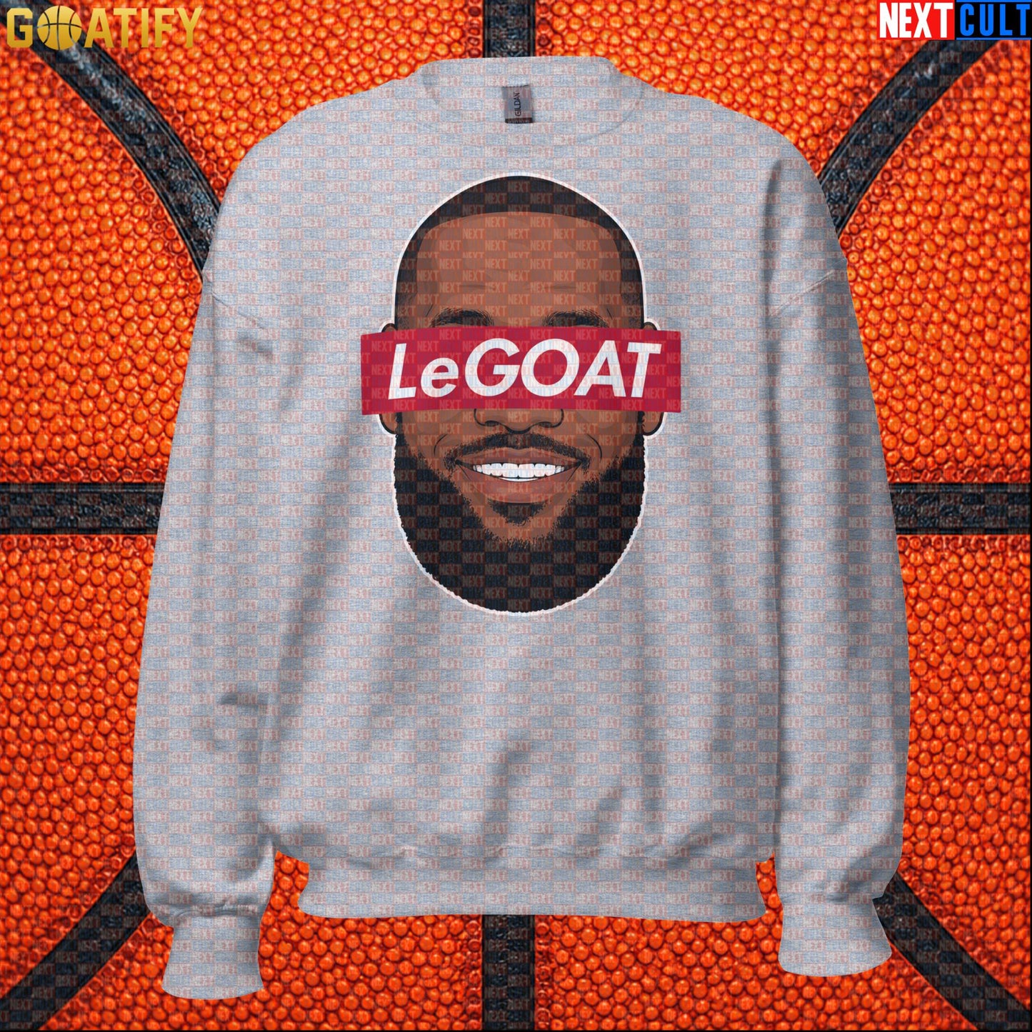 LeBron James Sweatshirt – Retro LeGOAT Crewneck Gift for NBA Fans and Basketball Collectors |  | ["Basketball", "Cleveland Cavaliers", "LeBron James", "Los Angeles Lakers", "Miami Heat", "NBA"]