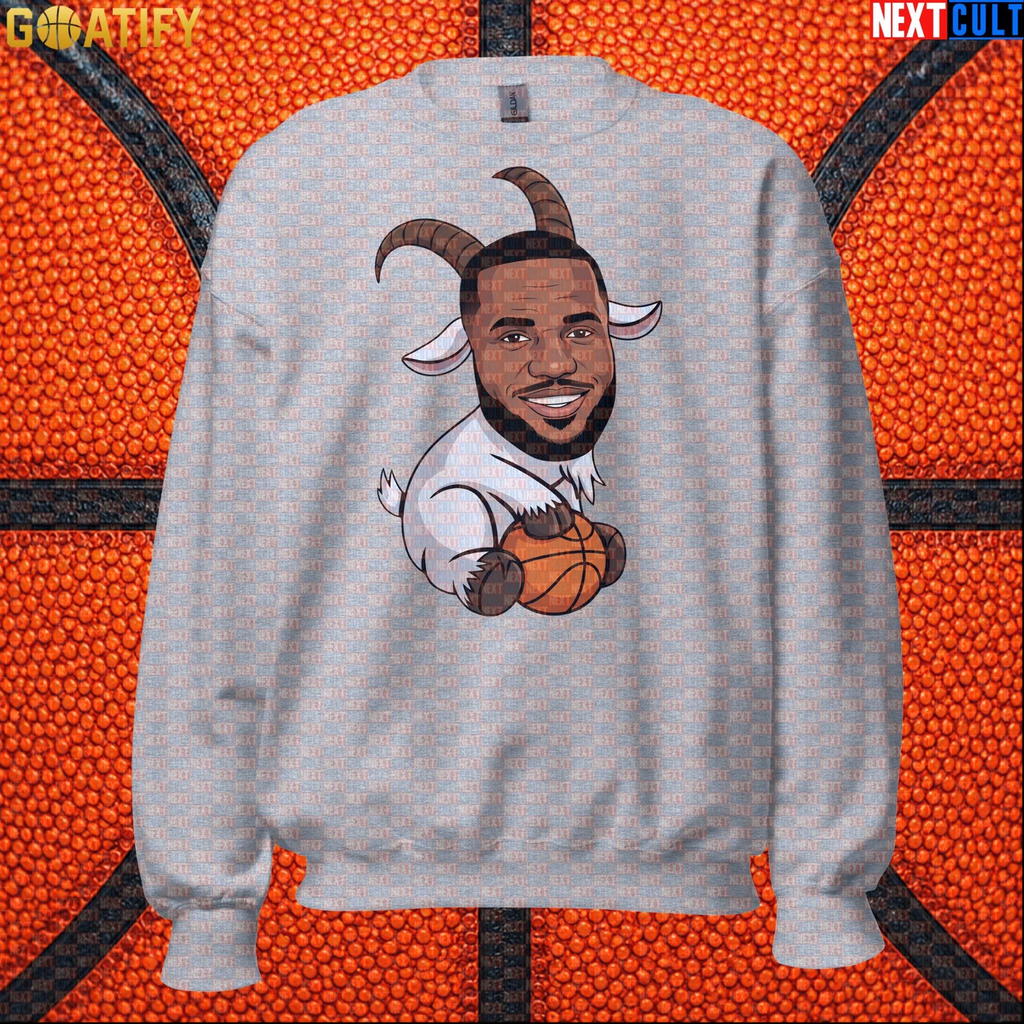 LeBron James Sweatshirt – LeGOAT Basketball Crewneck Gift for NBA Fans and Collectors |  | ["Basketball", "Cleveland Cavaliers", "LeBron James", "Los Angeles Lakers", "Miami Heat", "NBA"]