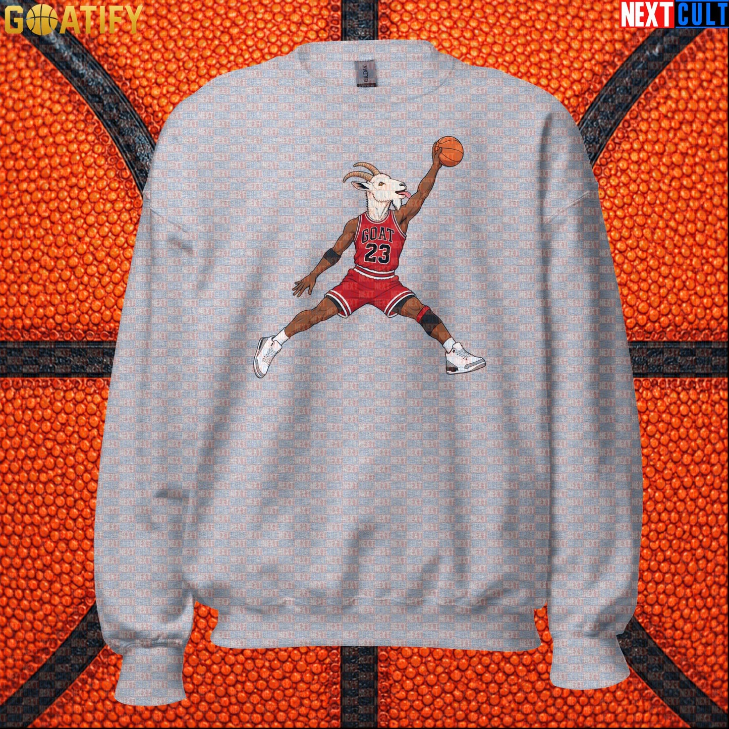 Michael Jordan Sweatshirt – Free Throw Line Dunk GOAT Crewneck for Chicago Bulls Fans |  | ["Basketball", "Chicago Bulls", "Michael Jordan", "NBA"]