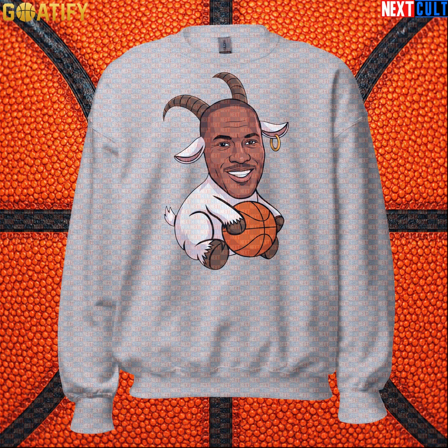 Michael Jordan Sweatshirt - GOAT Chicago Bulls Basketball Crewneck Gift for Jordan NBA Fans |  | ["Basketball", "Chicago Bulls", "Michael Jordan", "NBA"]