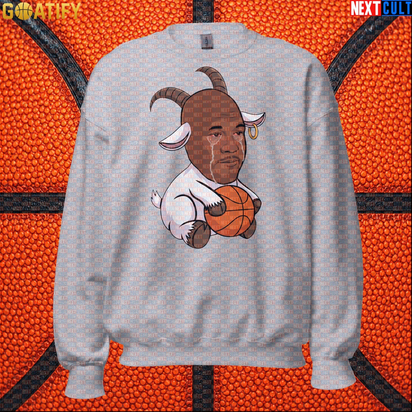 Michael Jordan Sweatshirt - Crying Jordan GOAT Meme Crewneck Gift for Chicago Bulls NBA Fans |  | ["Basketball", "Chicago Bulls", "Michael Jordan", "NBA"]