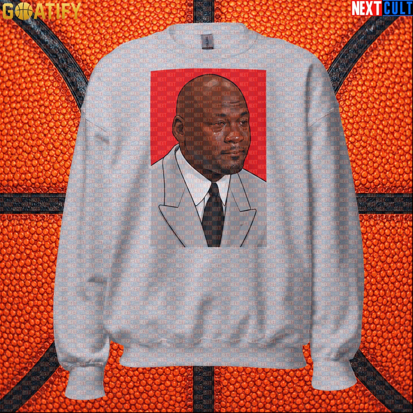 Michael Jordan Sweatshirt Crying Jordan Meme Crewneck Gift for Chicago Bulls NBA Fans |  | ["Basketball", "Chicago Bulls", "Michael Jordan", "NBA"]