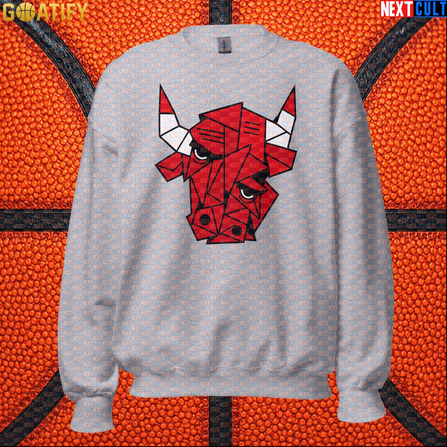 Chicago Bulls Meme Sweatshirt – Picasso Bulls Cubism Art Crewneck for Basketball Fans |  | ["Basketball", "Chicago Bulls", "NBA"]