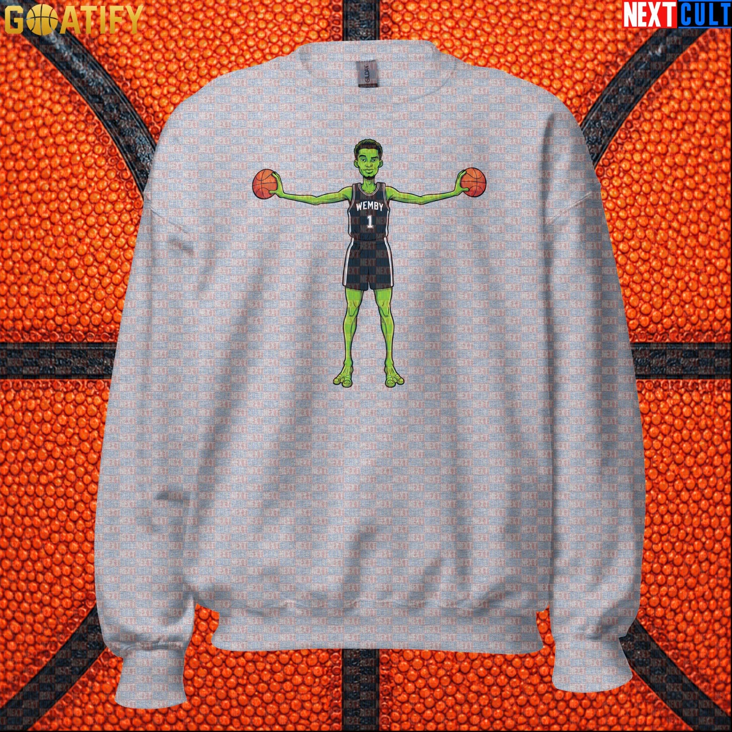 Basketball Sweatshirt Alien Wemby Sci-Fi Design for Spurs Fans, Winter and NBA Gifts |  | ["Basketball", "France", "NBA", "San Antonio Spurs", "Victor Wembanyama", "Wemby"]