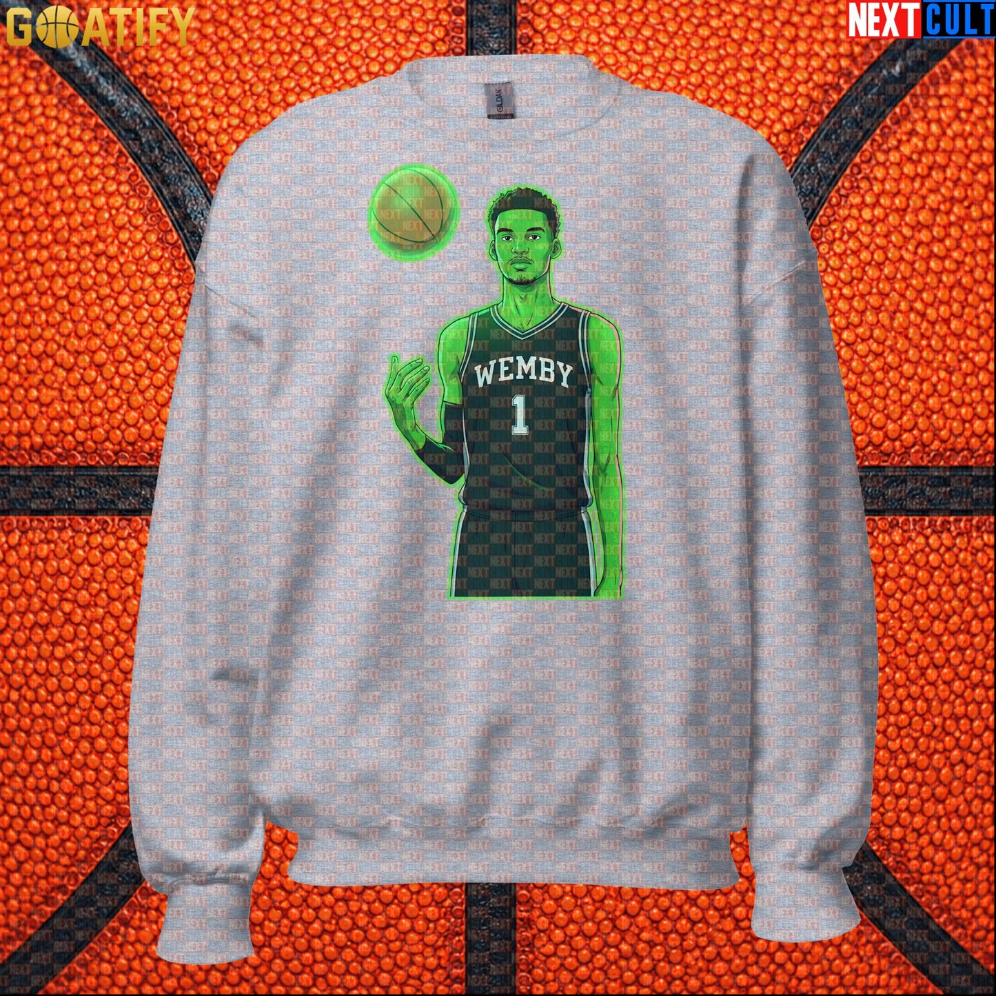 Basketball Sweatshirt Alien Wemby Sci-Fi Graphic for Spurs Fans, Winter Games and Gifts |  | ["Basketball", "France", "NBA", "San Antonio Spurs", "Victor Wembanyama", "Wemby"]