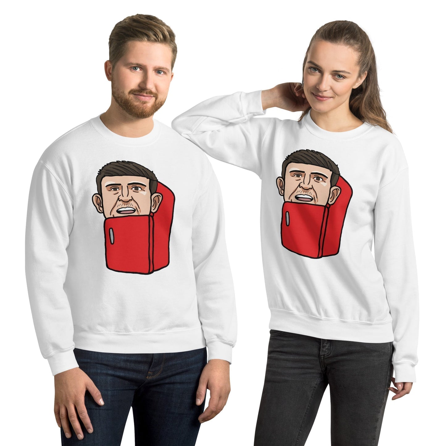 Harry ''The Fridge'' Maguire Unisex Sweatshirt Next Cult Brand Football, Harry Maguire, Manchester United, The Fridge