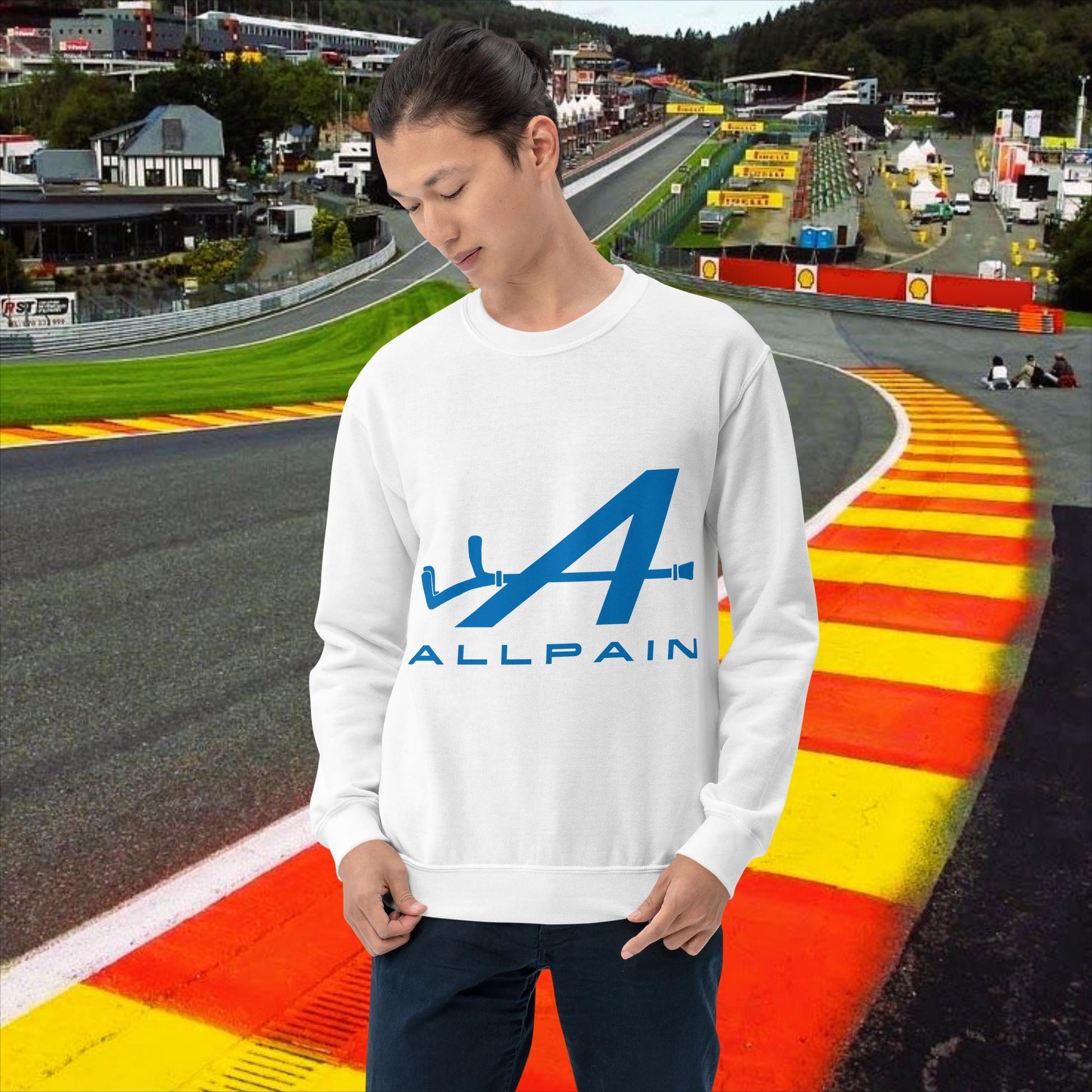 Allpain Alpine F1 Formula 1 Pierre Gasly Esteban OconUnisex Sweatshirt White Sweatshirts Alpine F1 Next Cult Brand