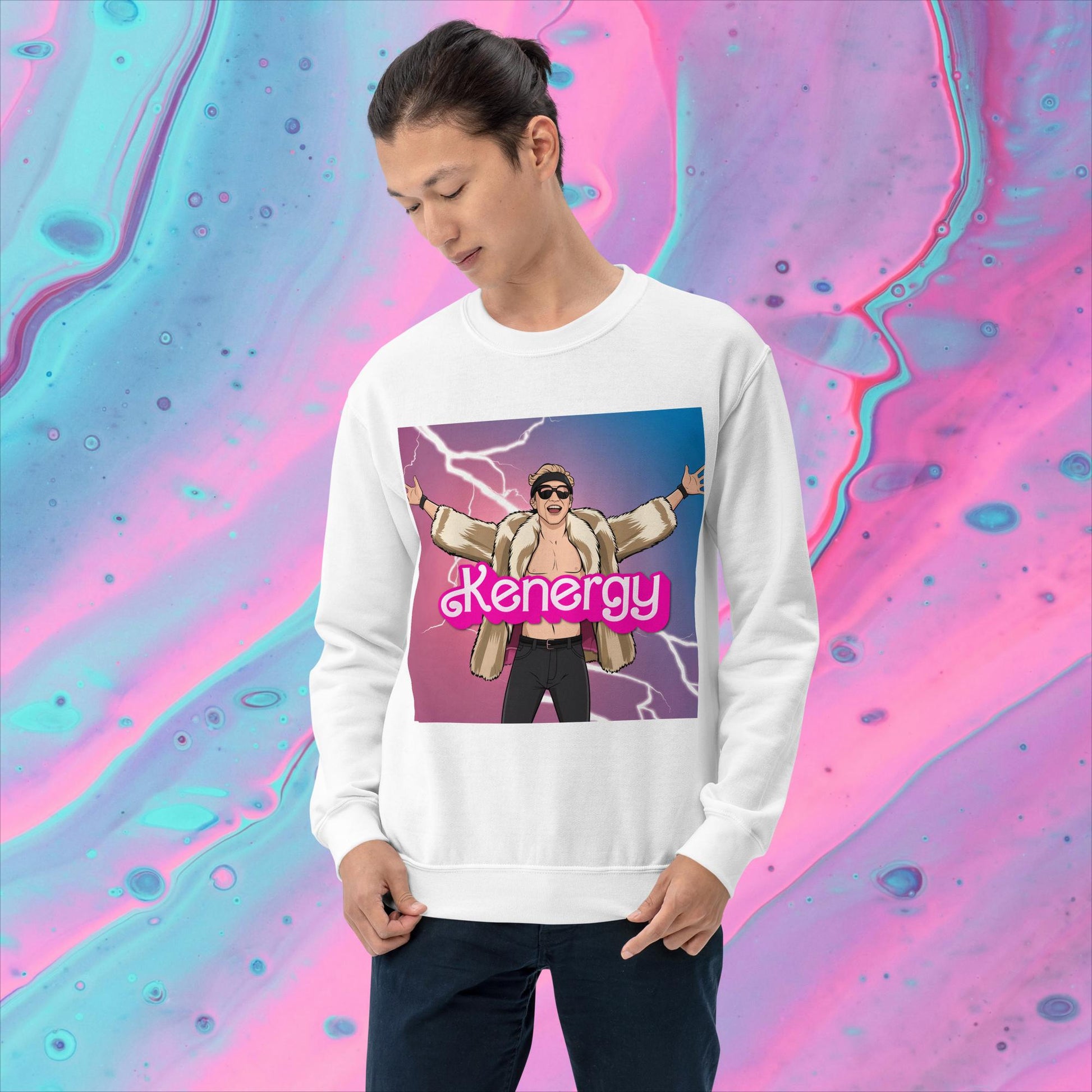 Kenergy Barbie Ryan Gosling Ken Unisex Sweatshirt Next Cult Brand Barbie, Ken, Kenergy, Movies, Ryan Gosling