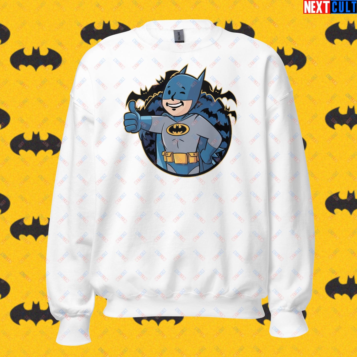 Bat Boy Batman Vault Boy Fallout Funny Cartoon Mashup Unisex Sweatshirt