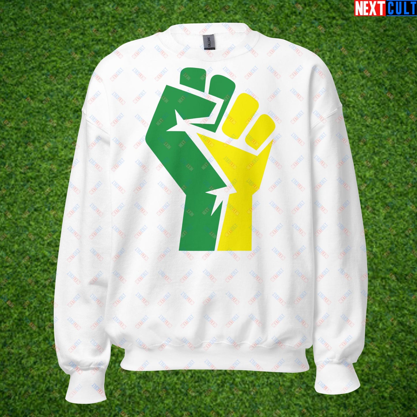 Fight Back Glazers Out Sweatshirt - Manchester United Fan Protest Jumper - Replace the Club Owners Pullover for United Fans - Perfect Gift for Protesters Unisex Sweatshirt White Sweatshirts Football GlazersOut Manchester United RatcliffeOut Next Cult Brand