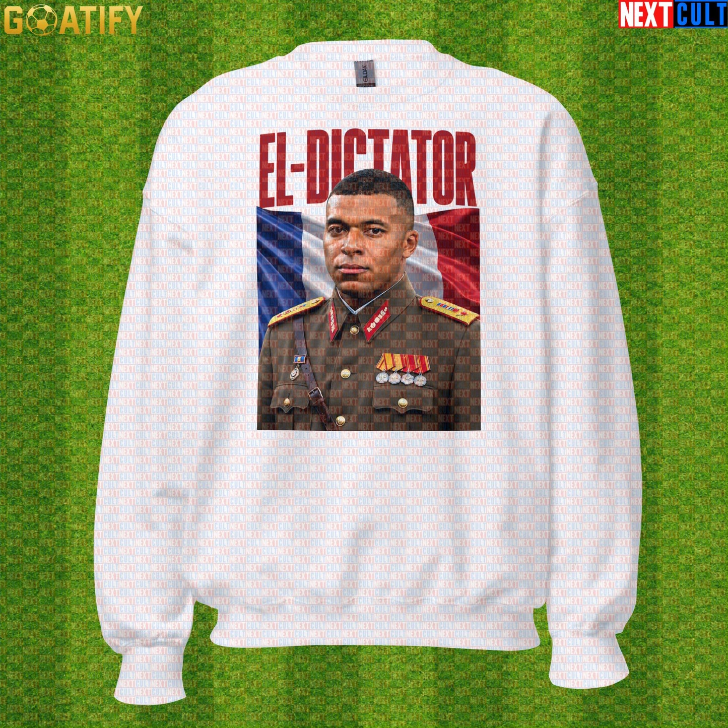 Kylian Mbappe Sweatshirt – El Dictator Retro Soccer Crewneck for France and PSG Fans |  | ["Football", "France", "Kylian Mbappe", "PSG", "Real Madrid", "Soccer"]