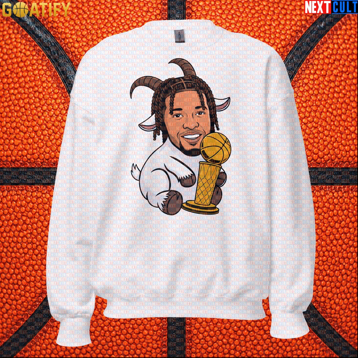 Jalen Brunson Sweatshirt – Finals MVP GOAT Crewneck Gift for New York Knicks Fans White Next Cult Brand