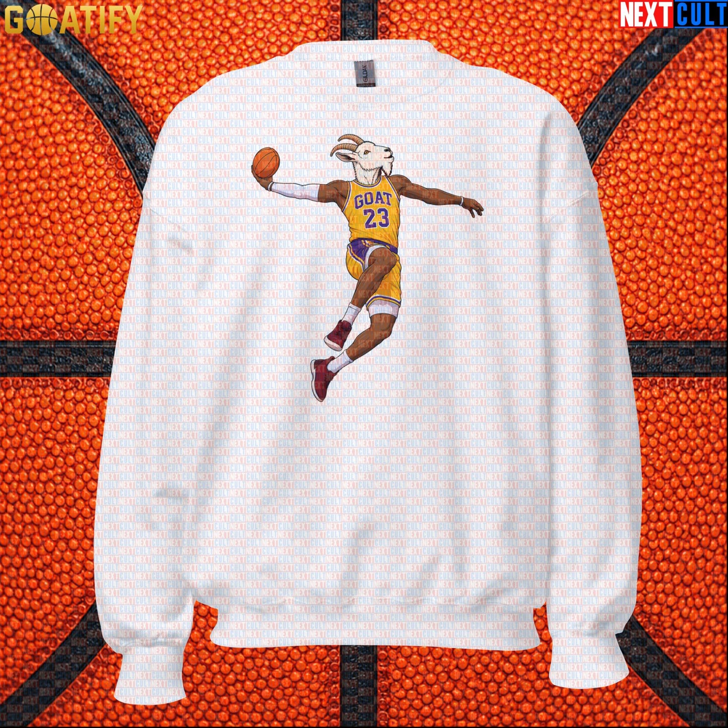 LeBron James Sweatshirt – Retro Lakers GOAT Dunk Crewneck Gift for NBA Basketball Fans |  | ["Basketball", "LeBron James", "Los Angeles Lakers", "NBA"]