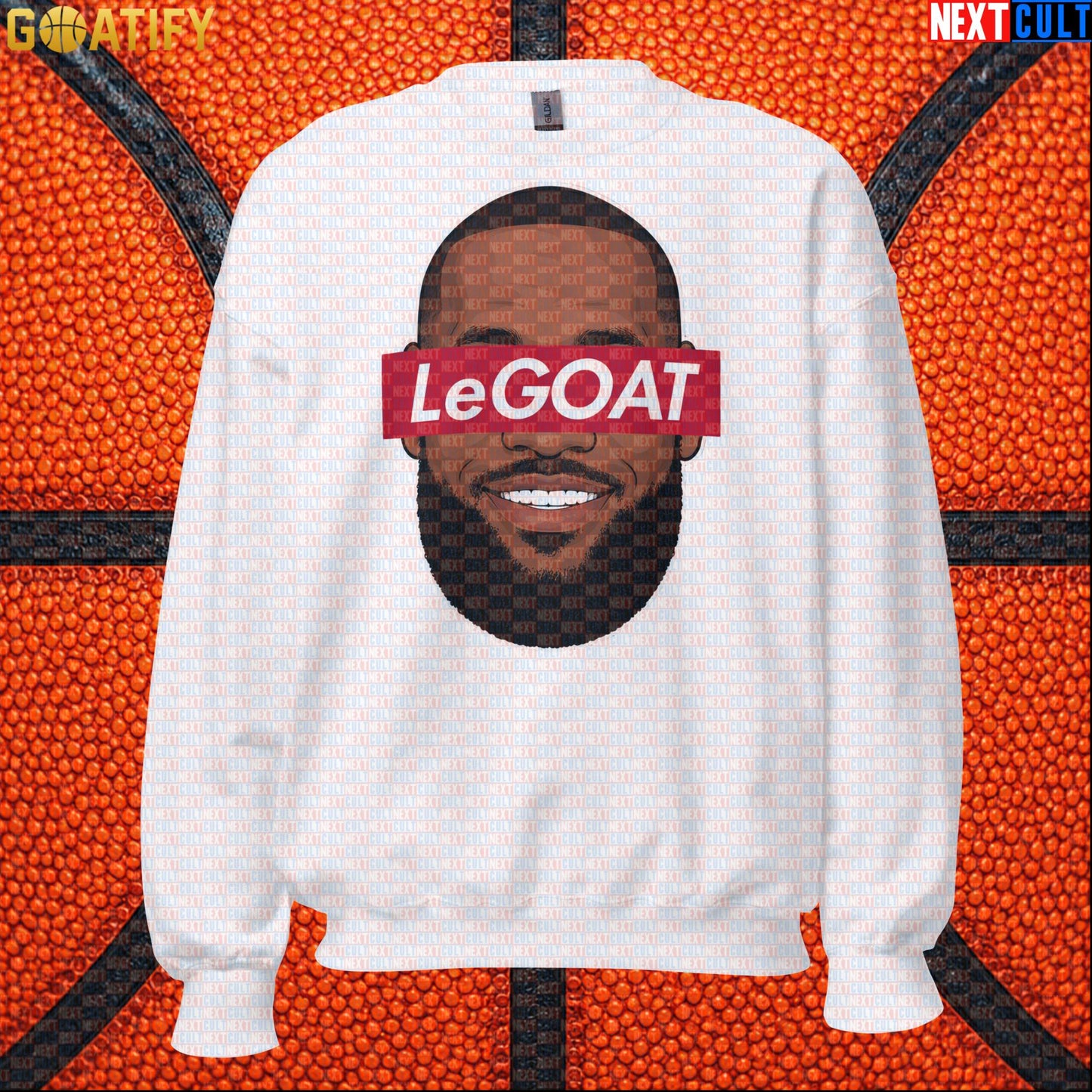 LeBron James Sweatshirt – Retro LeGOAT Crewneck Gift for NBA Fans and Basketball Collectors |  | ["Basketball", "Cleveland Cavaliers", "LeBron James", "Los Angeles Lakers", "Miami Heat", "NBA"]