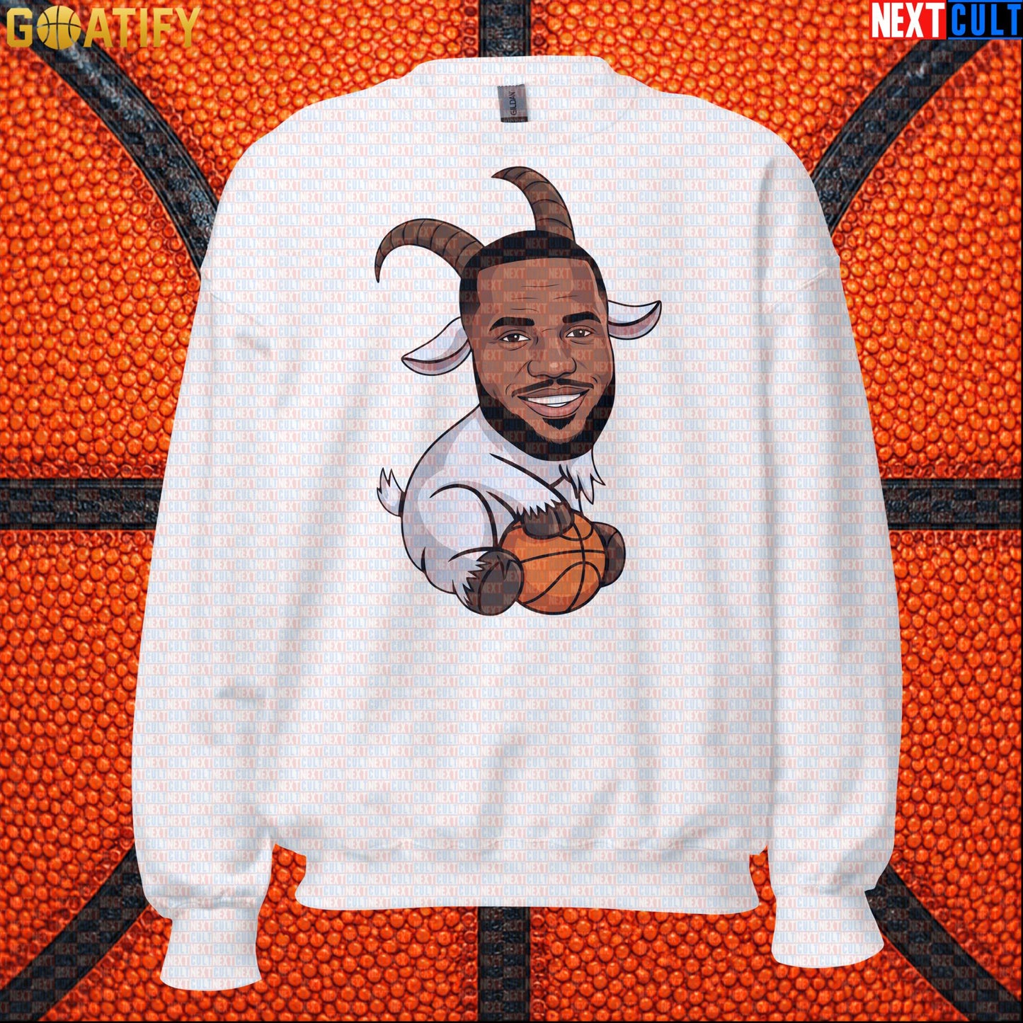 LeBron James Sweatshirt – LeGOAT Basketball Crewneck Gift for NBA Fans and Collectors |  | ["Basketball", "Cleveland Cavaliers", "LeBron James", "Los Angeles Lakers", "Miami Heat", "NBA"]