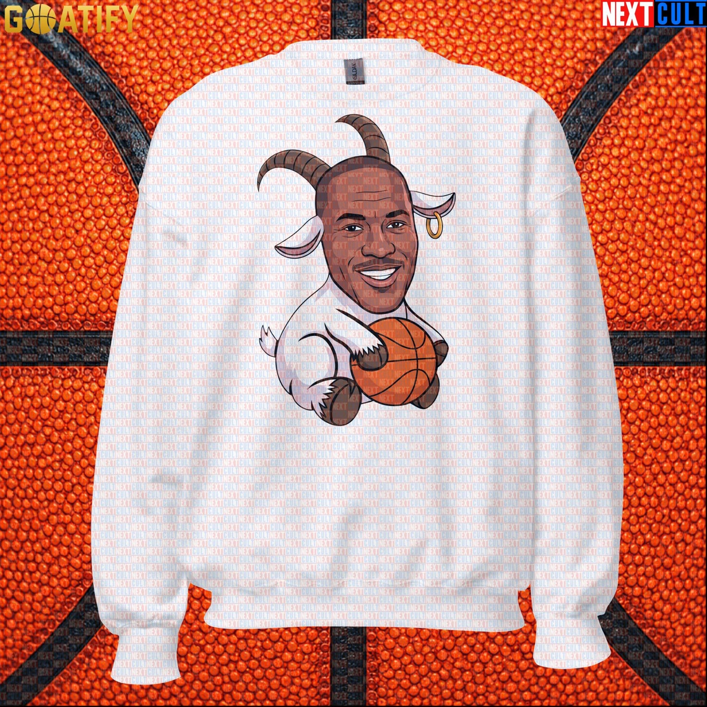 Michael Jordan Sweatshirt - GOAT Chicago Bulls Basketball Crewneck Gift for Jordan NBA Fans |  | ["Basketball", "Chicago Bulls", "Michael Jordan", "NBA"]